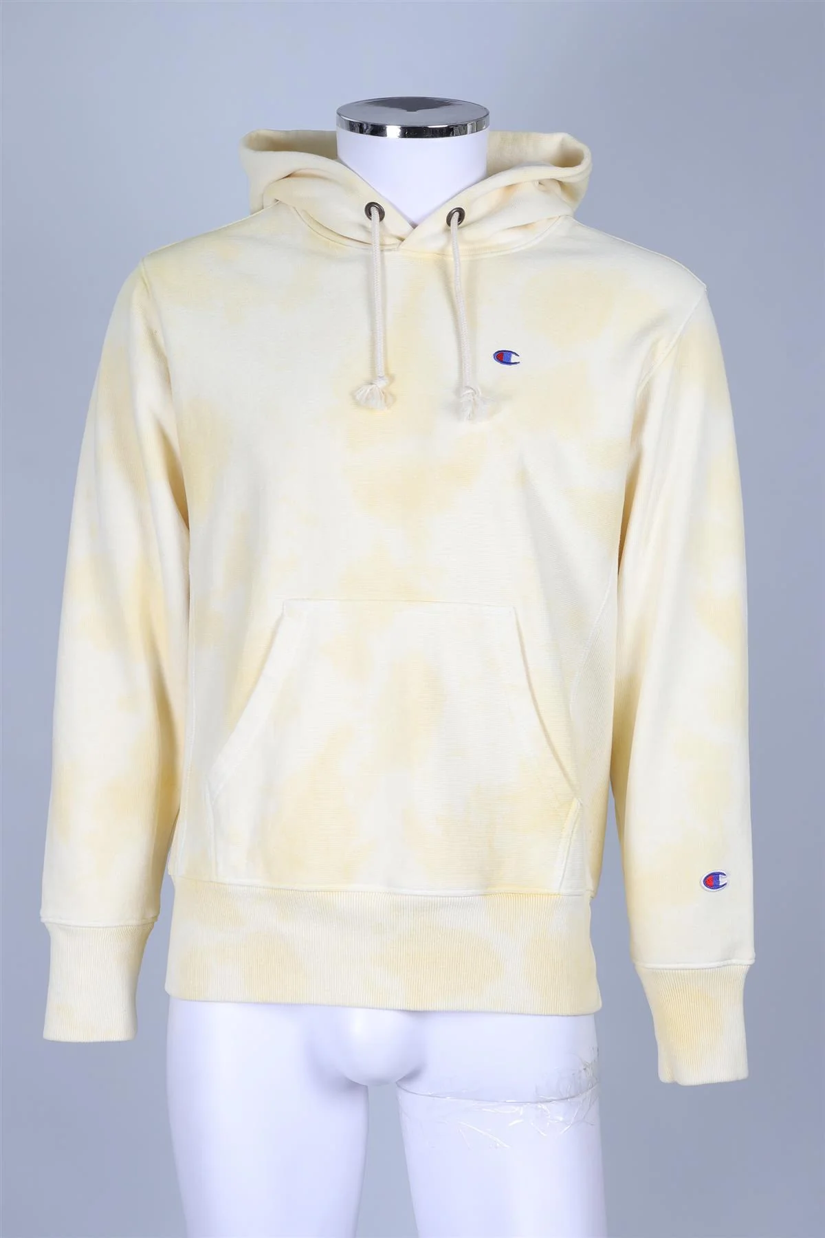 CHAMPION YELLOW COTTON MENS HOODIE MEDIUM - Image 2