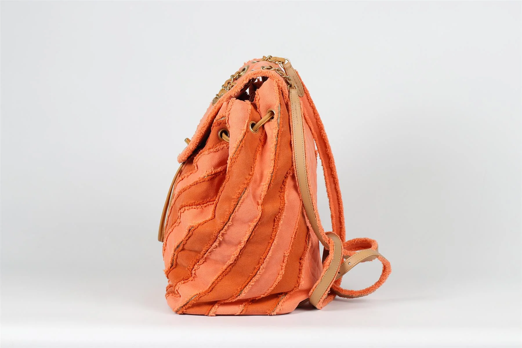 CHANEL 2017 CHEVRON CANVAS BACKPACK - Image 4