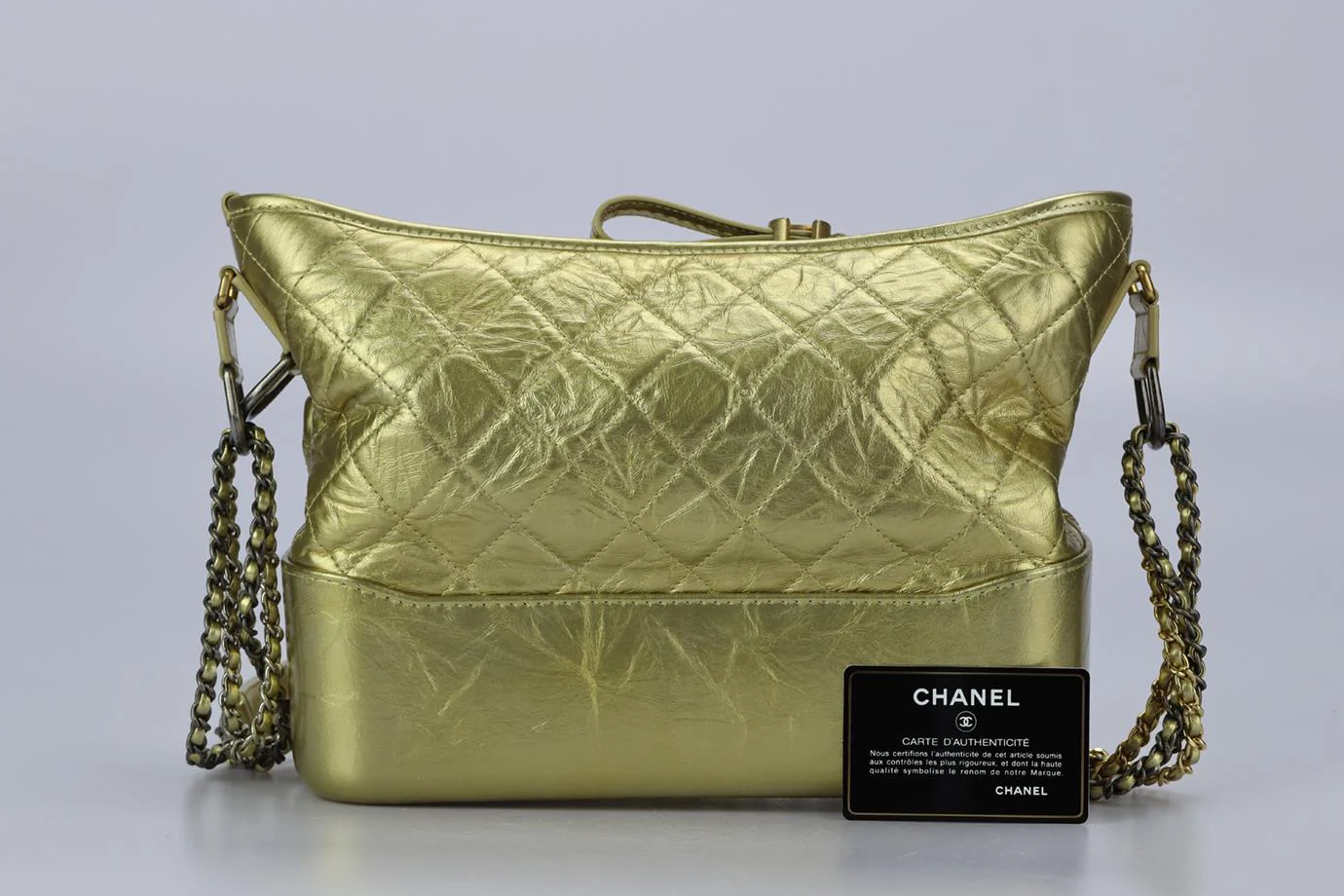 CHANEL 2017 GABRIELLE LARGE QUILTED LEATHER SHOULDER BAG - Image 12