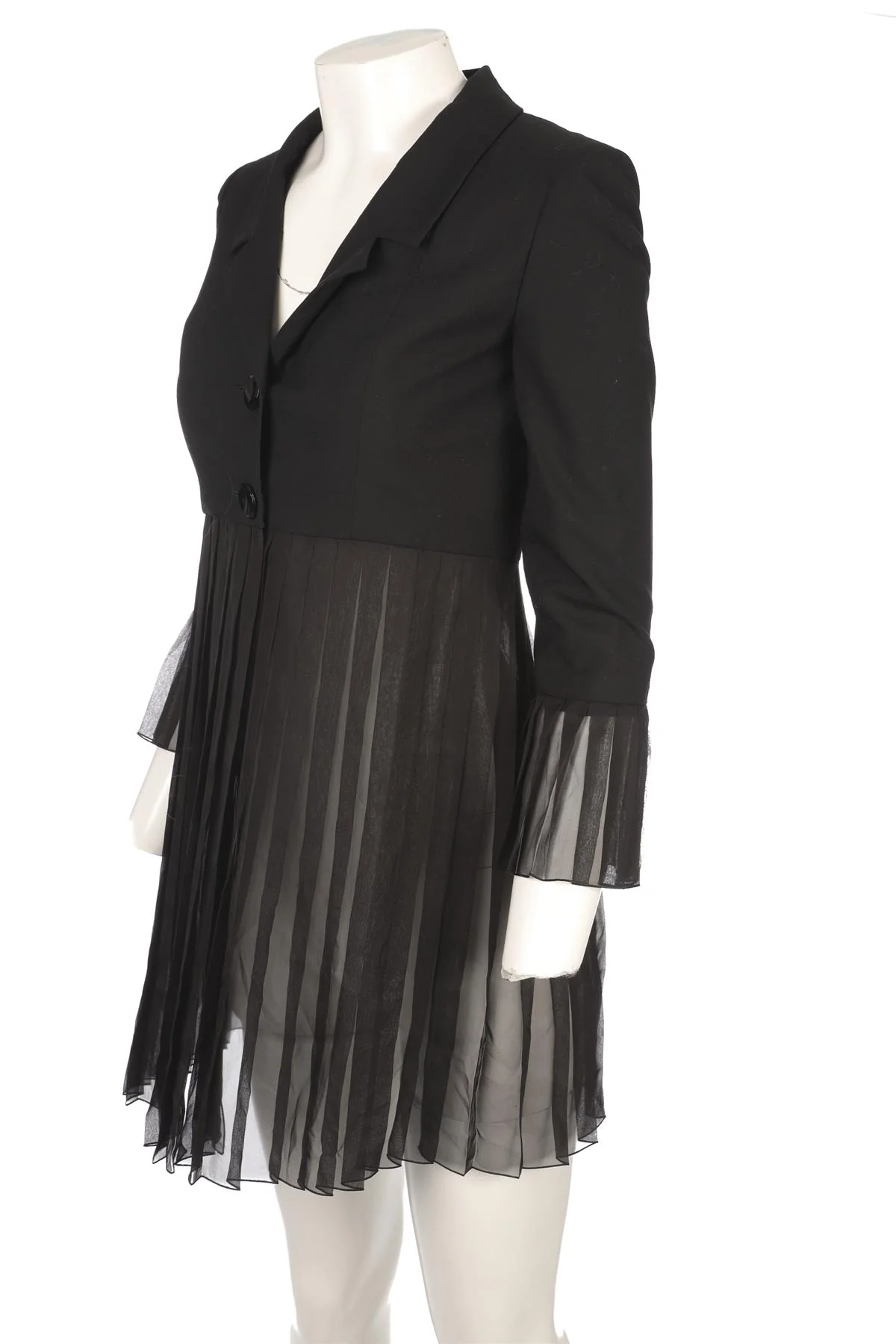 CHANEL BLACK 2001 BLAZER FR 34 UK 6 - Image 3