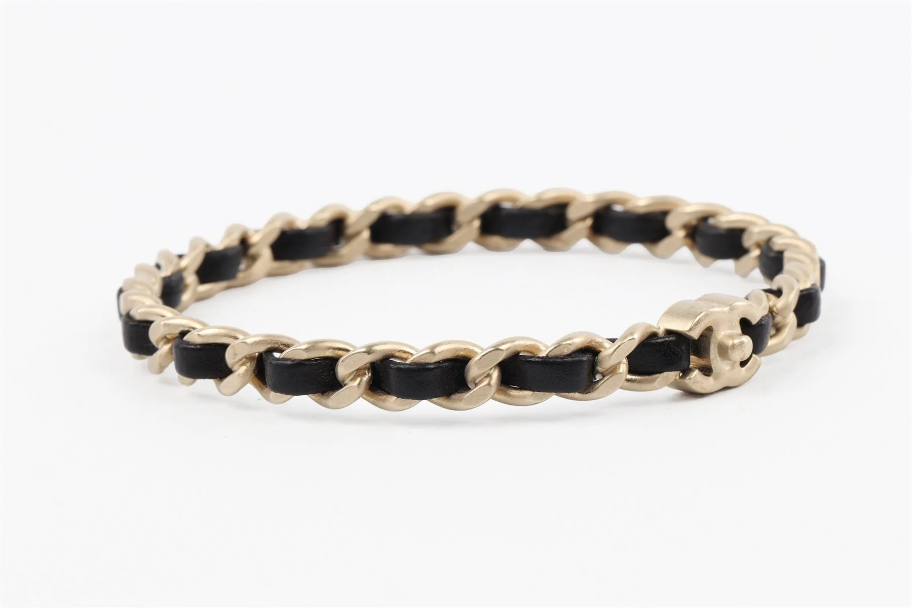 CHANEL BLACK 2012 CC CHAIN BRACELET - Image 3