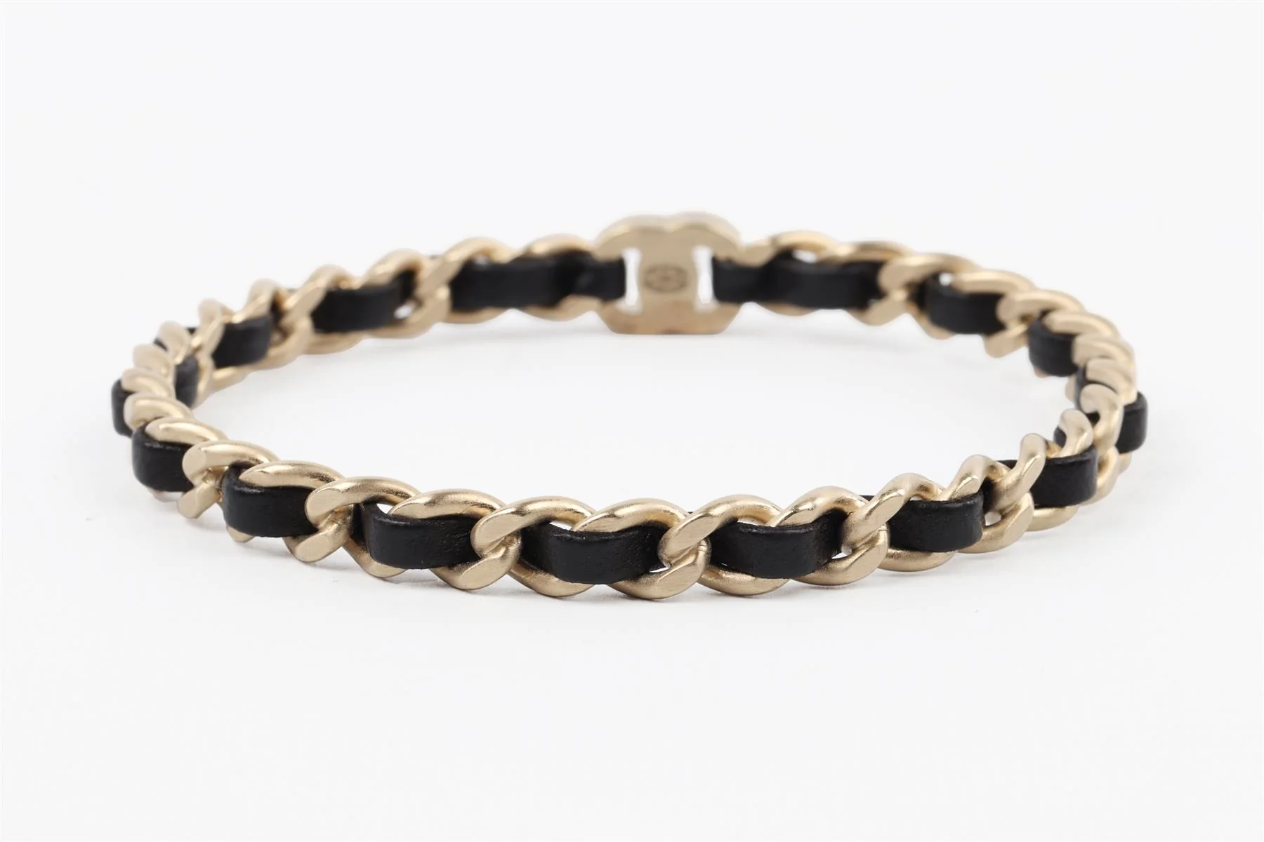 CHANEL BLACK 2012 CC CHAIN BRACELET - Image 4