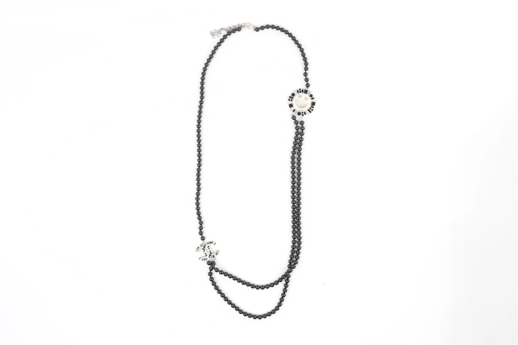 CHANEL BLACK 2016 CC PEARL NECKLACE - Image 2