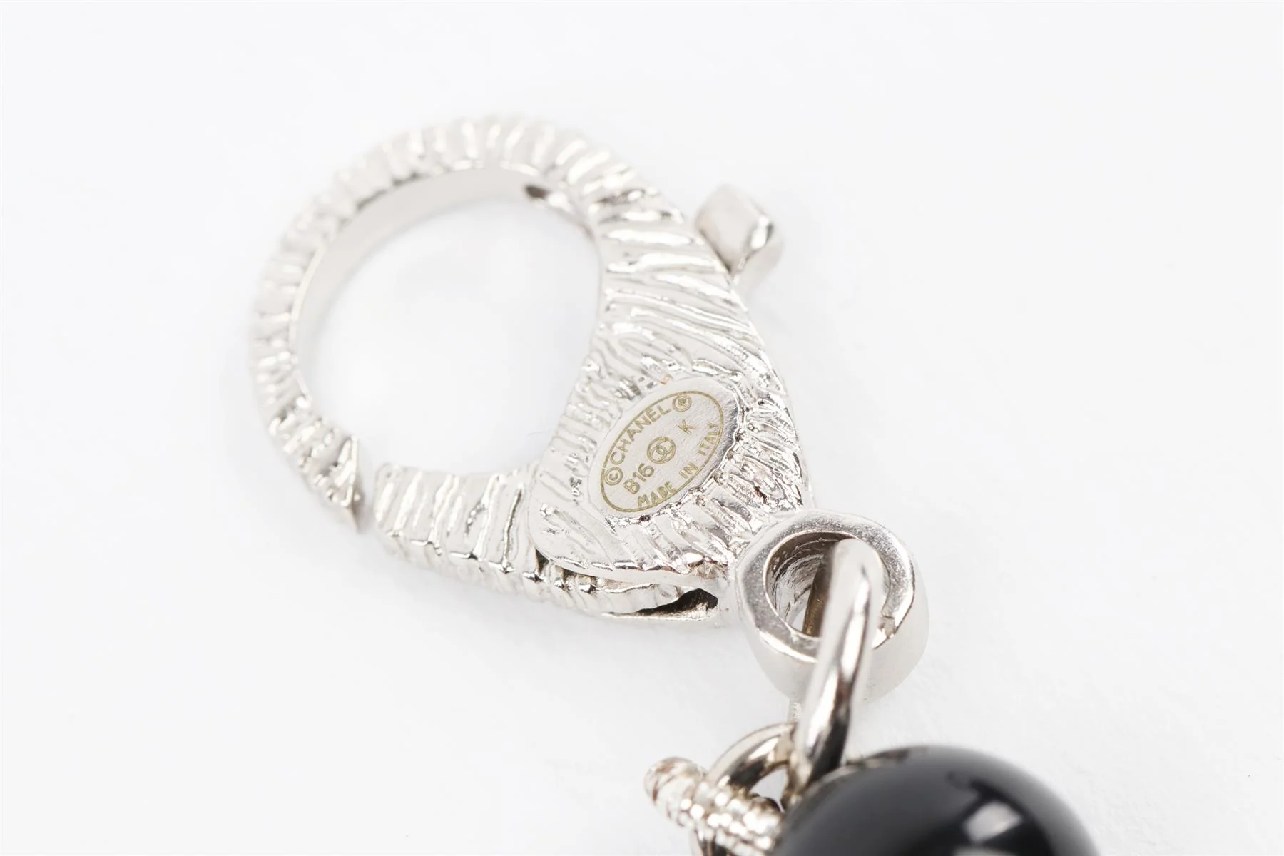 CHANEL BLACK 2016 CC PEARL NECKLACE - Image 7