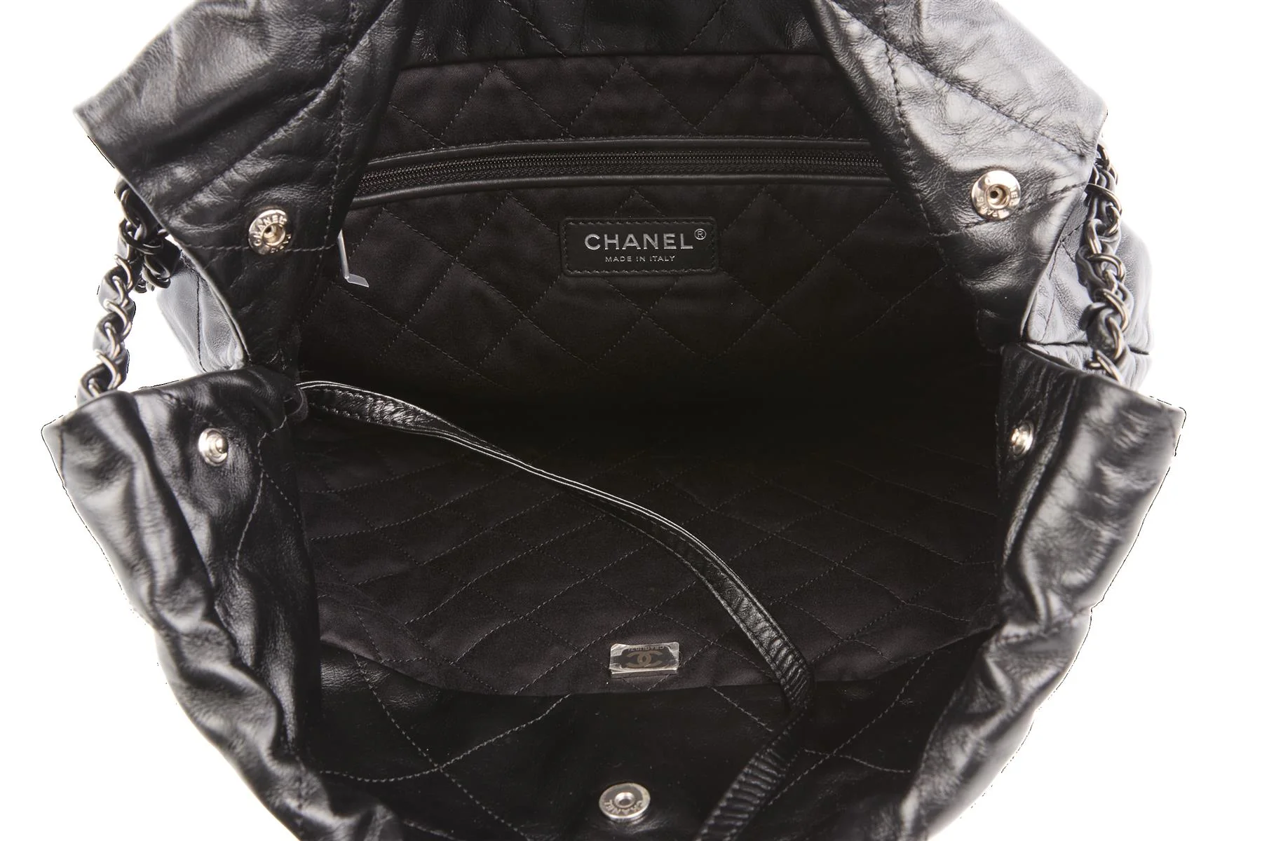 CHANEL BLACK 2022 22 SMALL SO BLACK LEATHER SHOULDER BAG - Image 10