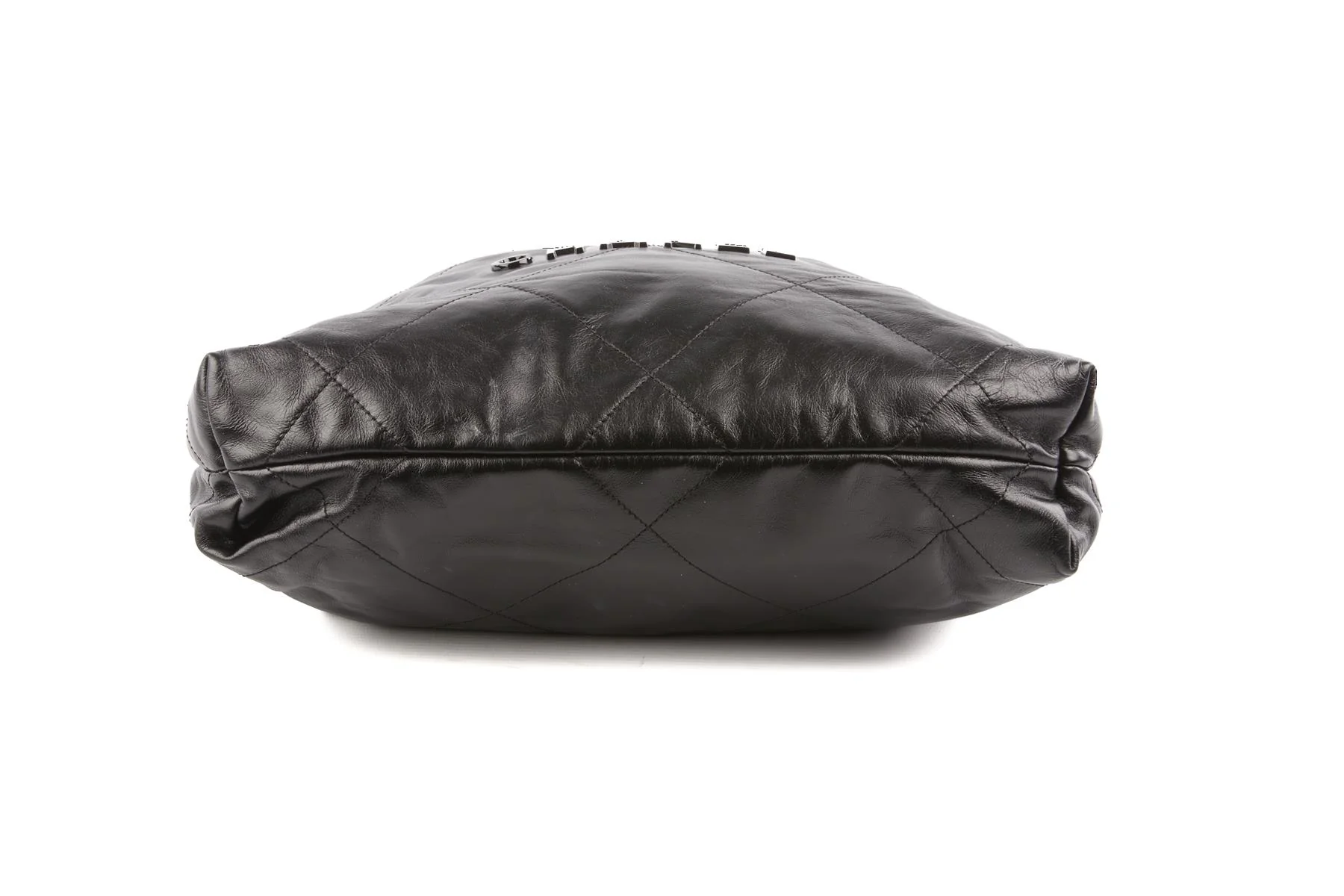 CHANEL BLACK 2022 22 SMALL SO BLACK LEATHER SHOULDER BAG - Image 7