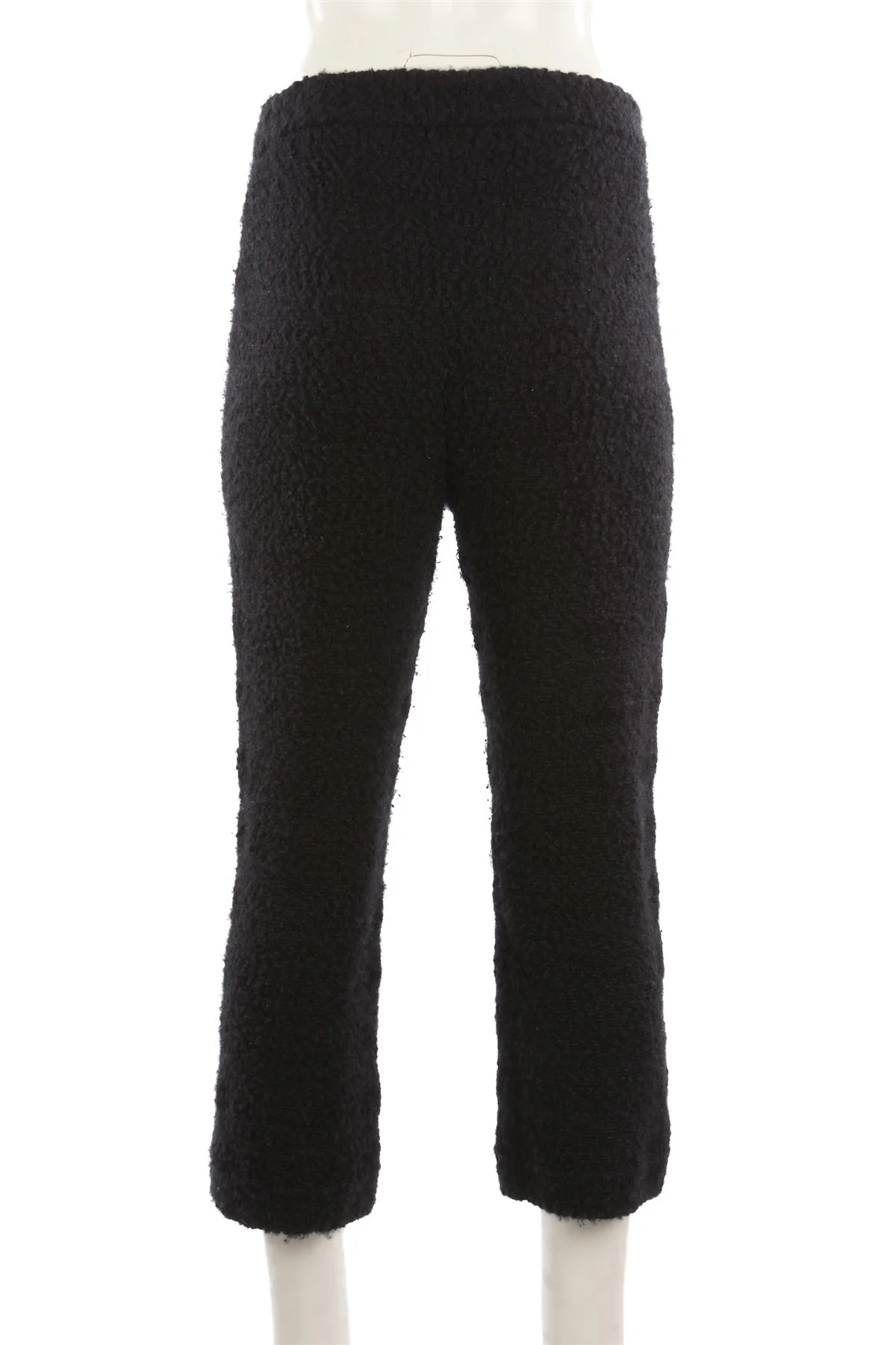 CHANEL BLACK 2022 CASHMERE STRAIGHT LEG PANTS FR 36 UK 8 - Image 4