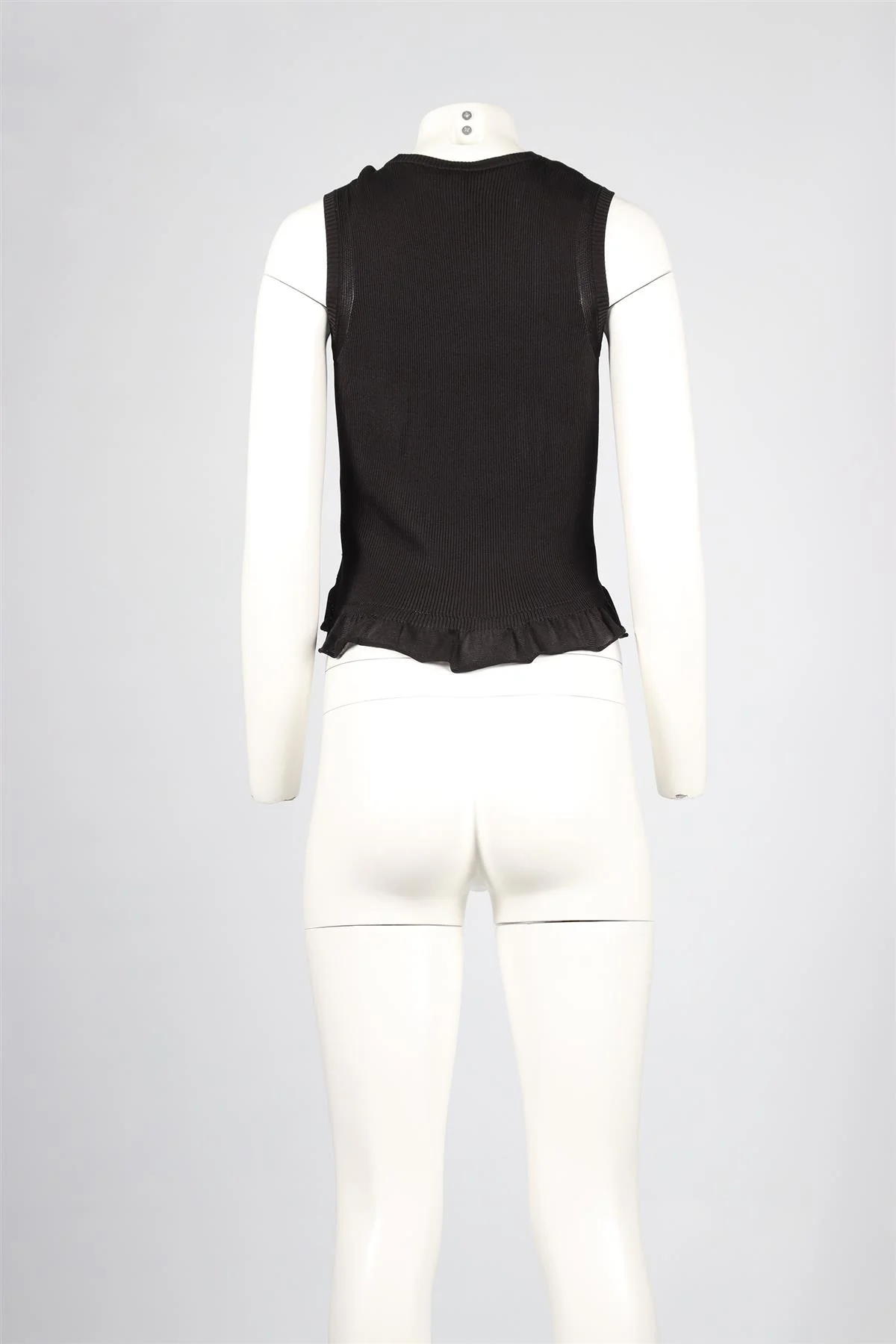 CHANEL BLACK 2023 SILK TOP FR 38 UK 10 - Image 4