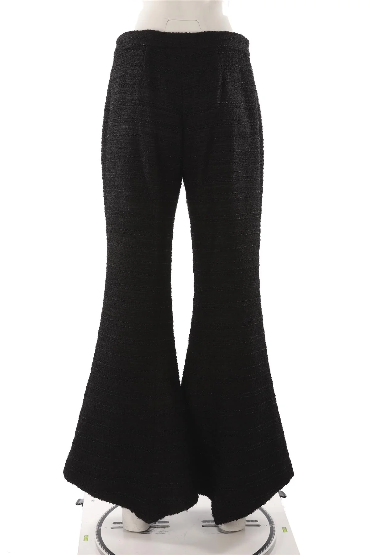 CHANEL BLACK 2023 TWEED FLARED PANTS FR 40 UK 12 - Image 4