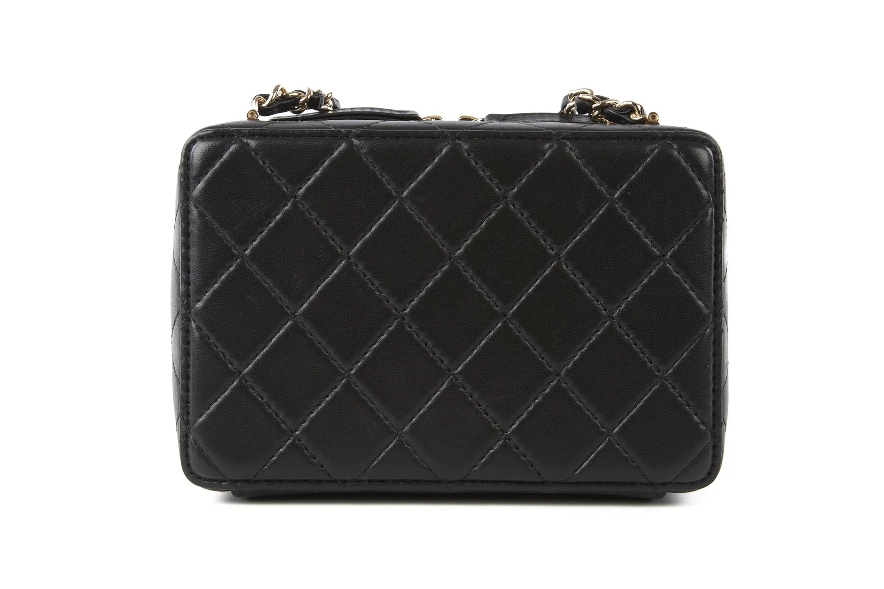CHANEL BLACK 2024 CAMERA QUILTED LEATHER SHOULDER BAG - Image 7