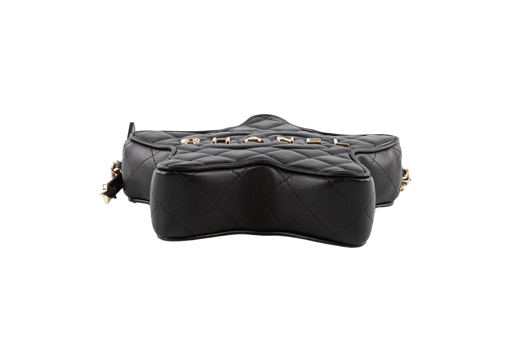 CHANEL BLACK 2024 STAR QUILTED LEATHER SHOULDER BAG - Image 7