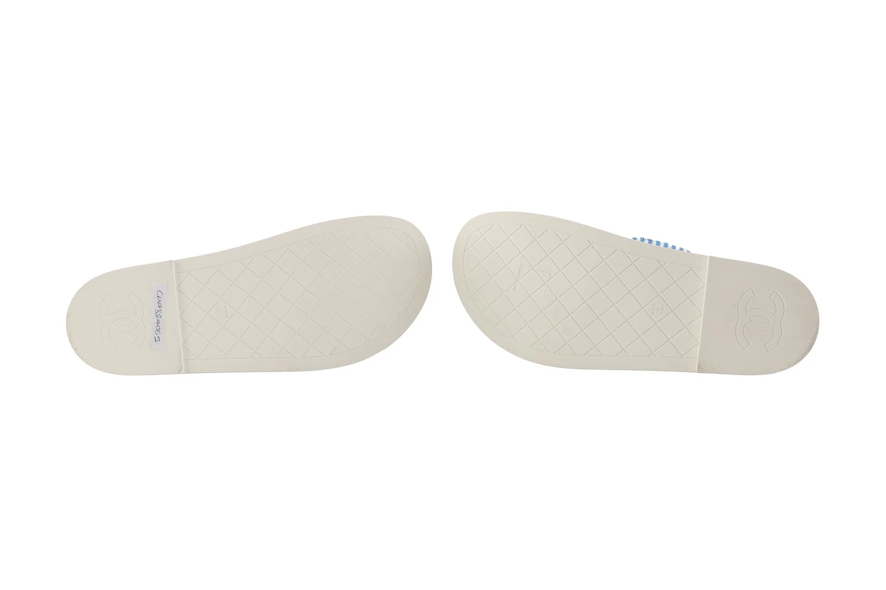 CHANEL BLUE 2024 DAD CANVAS SANDALS EU 38 UK 5 US 8 - Image 6