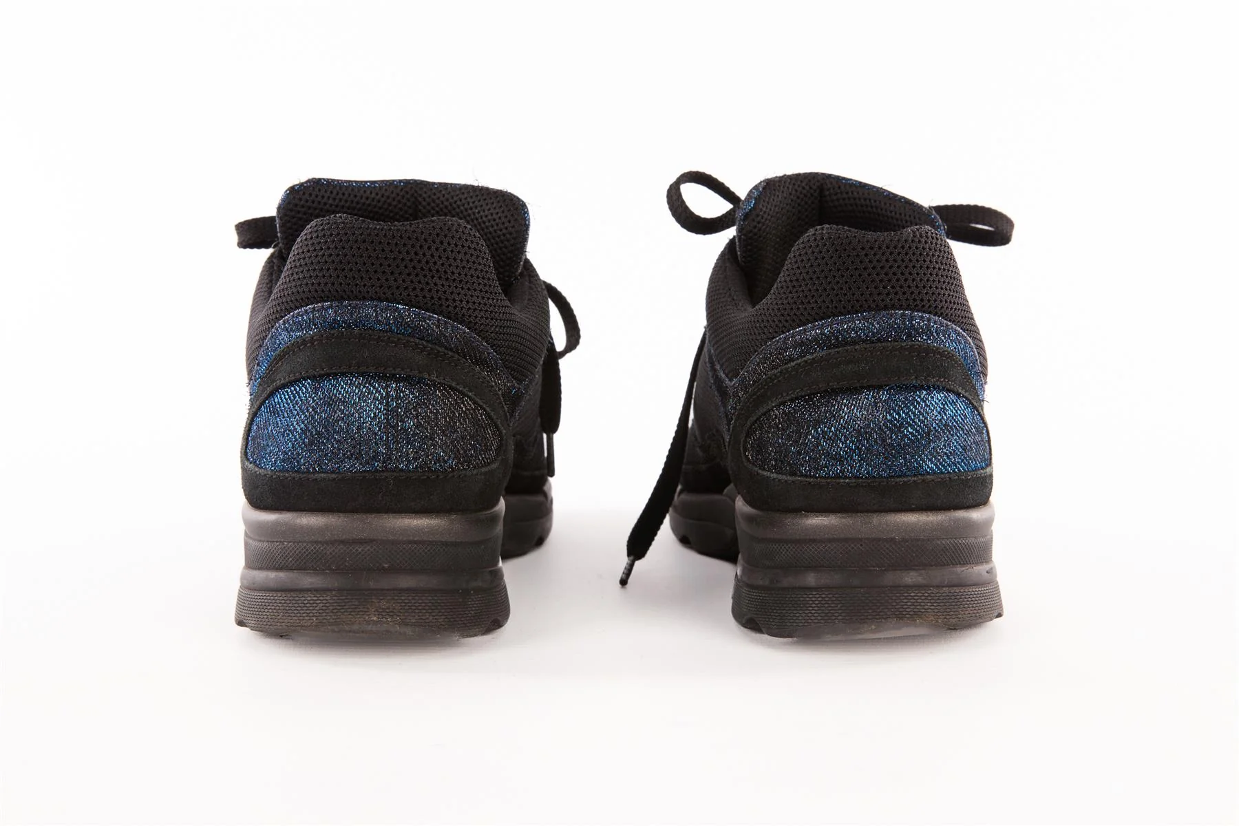 CHANEL BLUE CC FABRIC SNEAKERS EU 39 UK 6 US 9 - Image 5