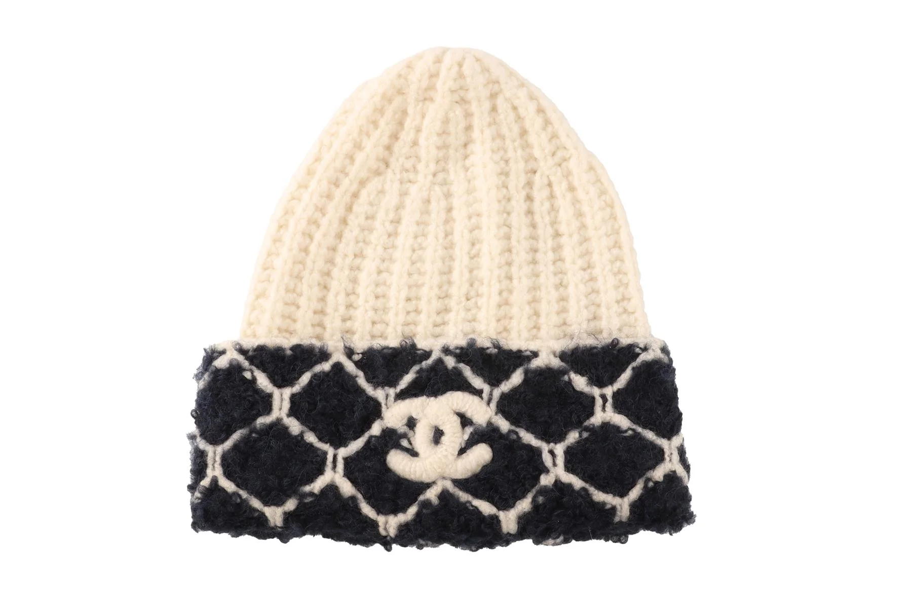 CHANEL CREAM 2021 CASHMERE BEANIE ONE SIZE - Image 2