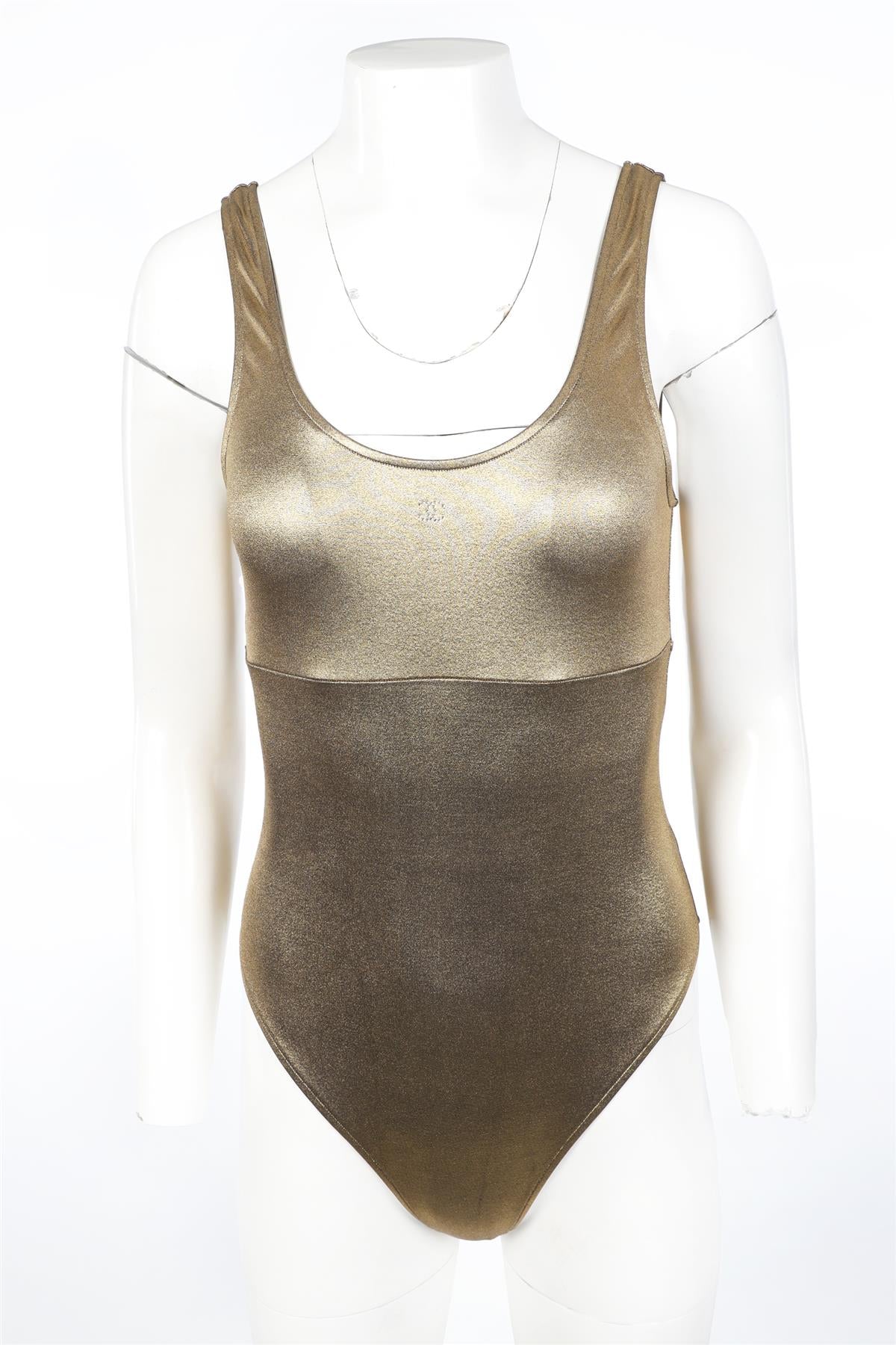 CHANEL GOLD 2024 SWIMSUIT FR 42 UK 14 - Image 3