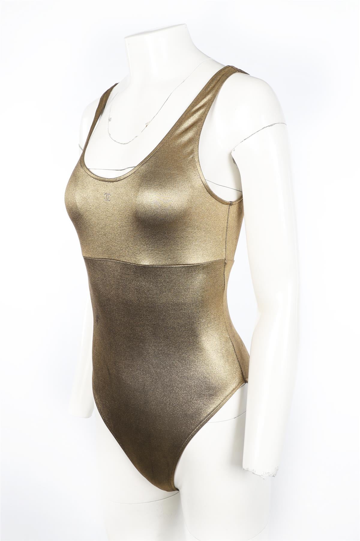CHANEL GOLD 2024 SWIMSUIT FR 42 UK 14 - Image 4