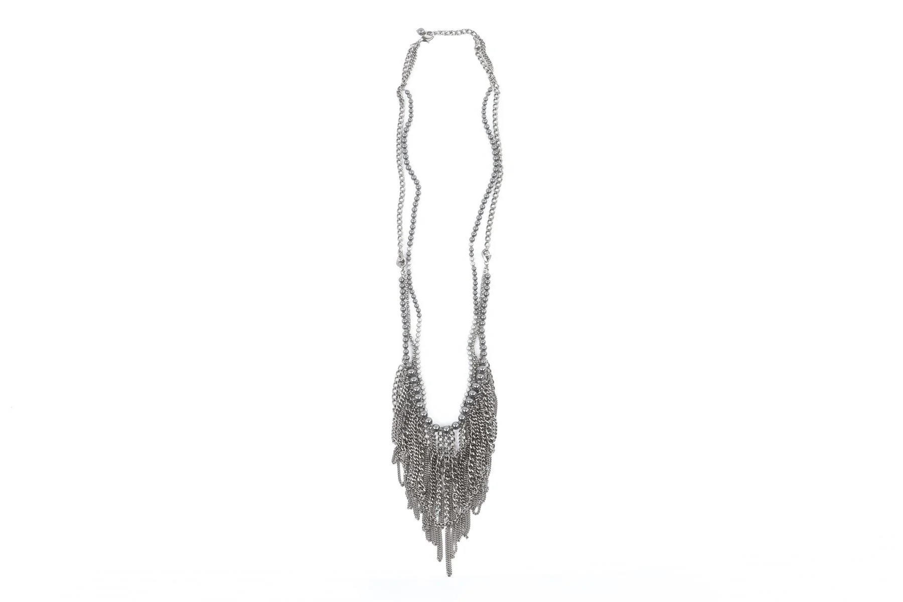CHANEL GREY 2015 CC CHAIN NECKLACE - Image 2