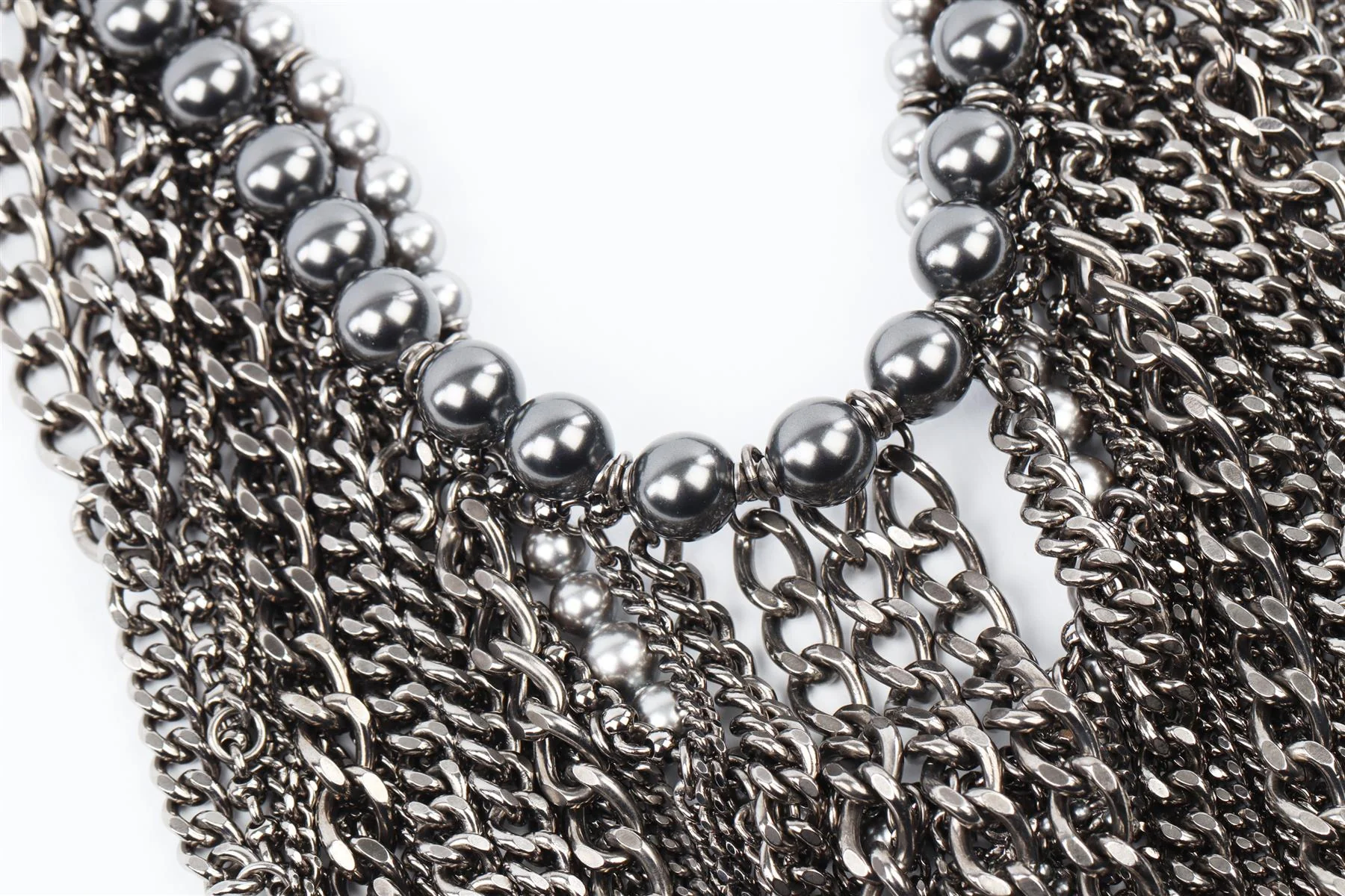 CHANEL GREY 2015 CC CHAIN NECKLACE - Image 3