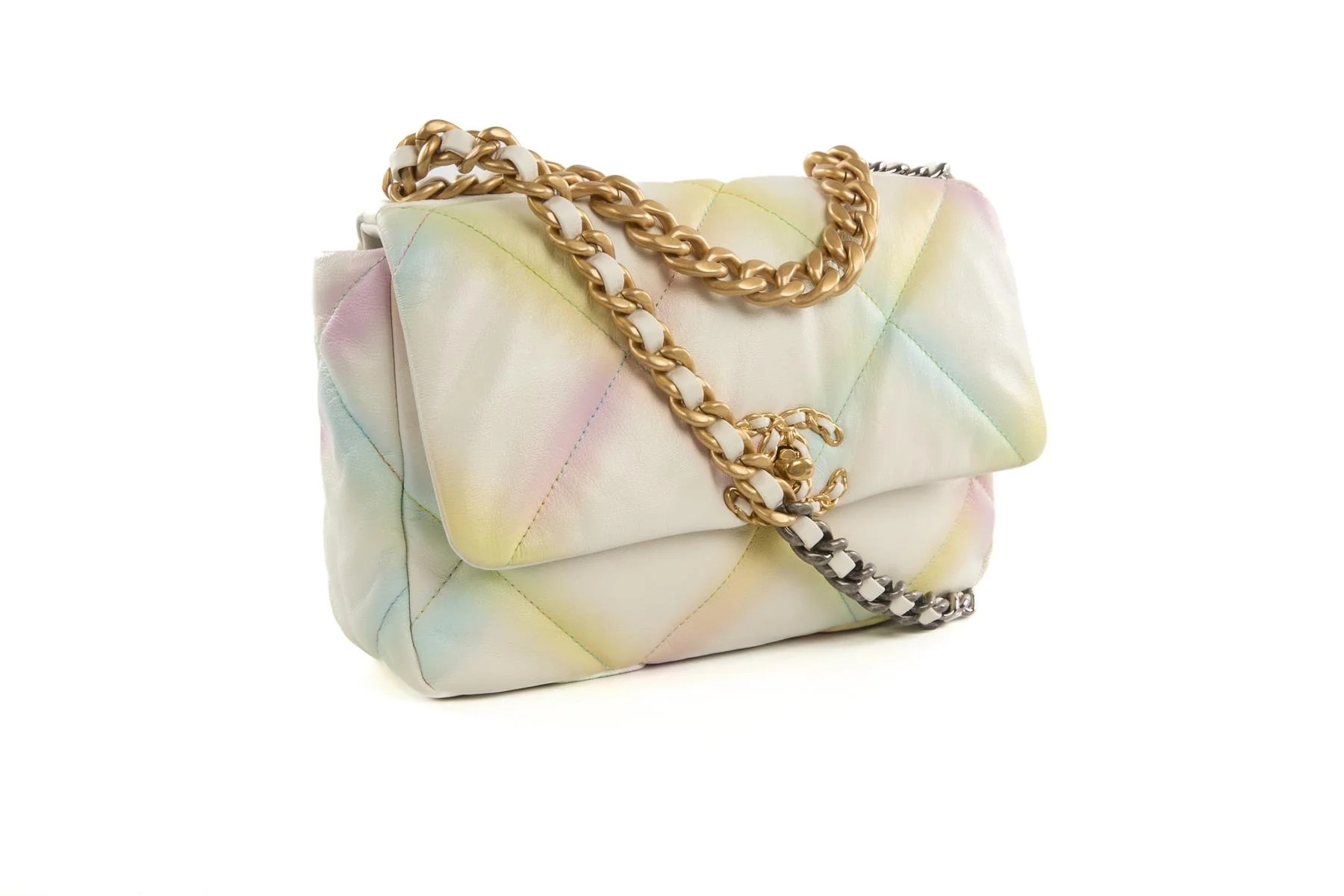 CHANEL MULTI 2022 19 SMALL QUILTED LEATHER SHOULDER BAG - Image 4