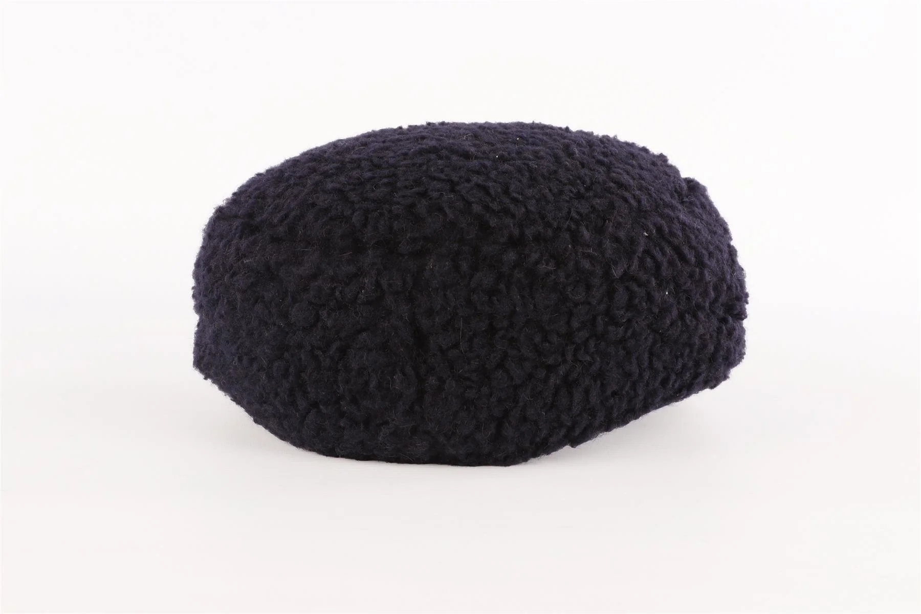 CHANEL NAVY 2018 FAUX SHEARLING CAP MEDIUM - Image 5