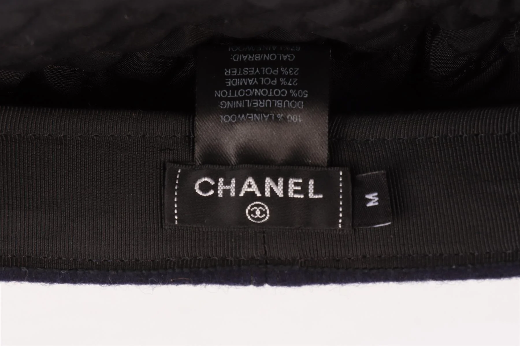 CHANEL NAVY 2019 WOOL CAP MEDIUM - Image 9