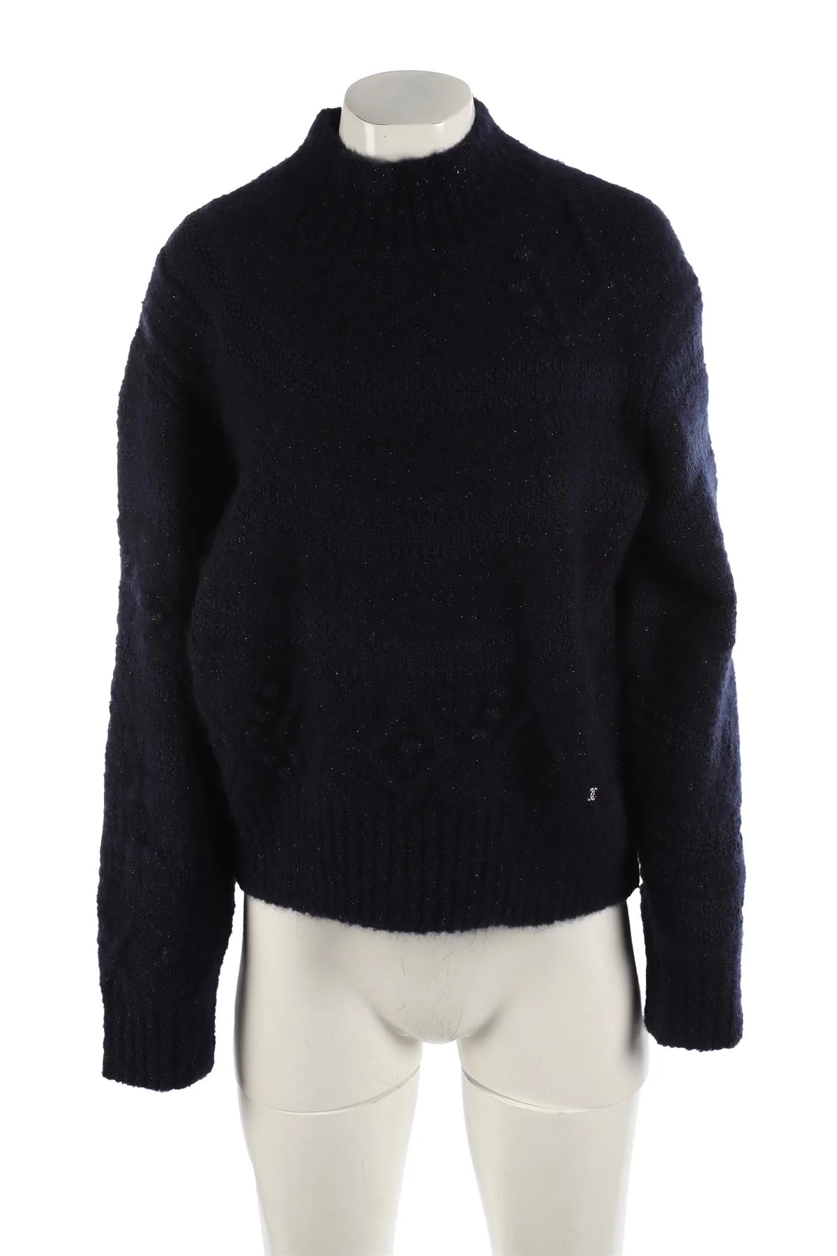 CHANEL NAVY 2023 CASHMERE JUMPER FR 42 UK 14 - Image 2