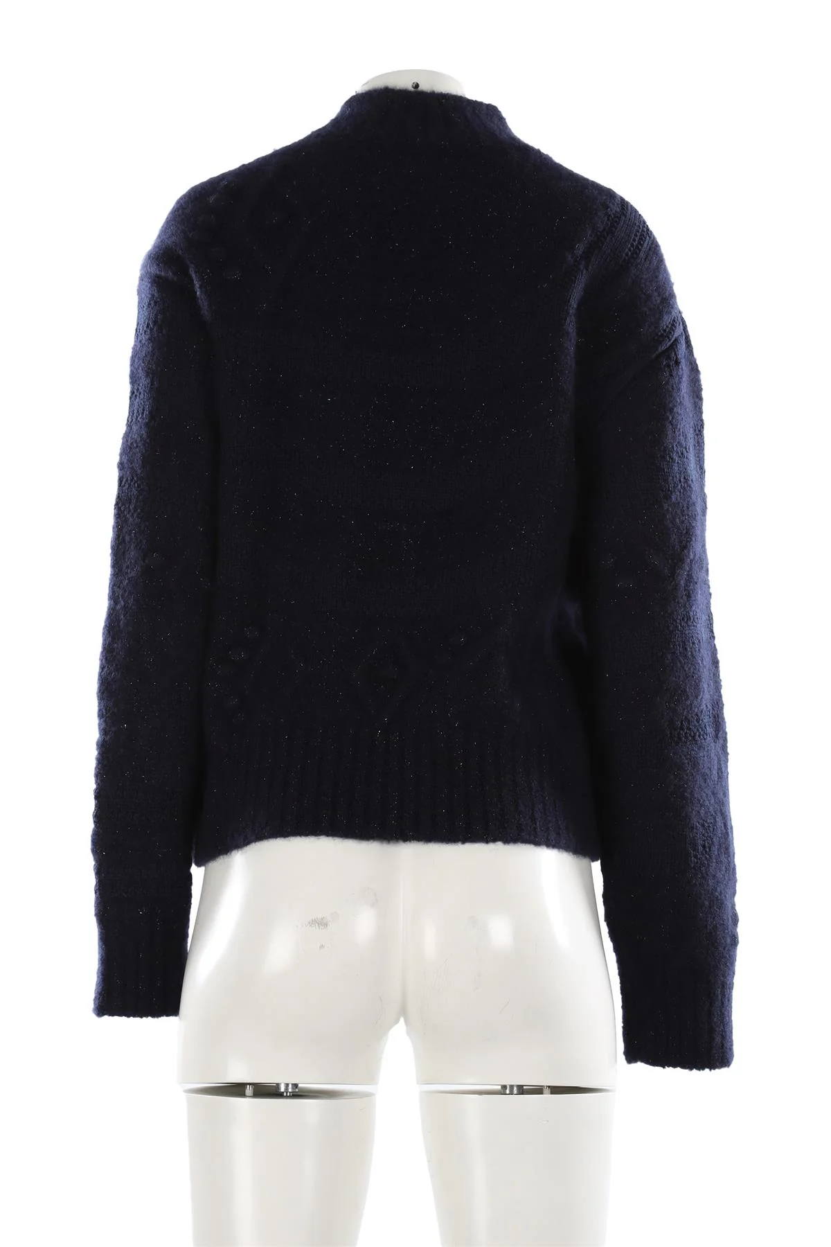 CHANEL NAVY 2023 CASHMERE JUMPER FR 42 UK 14 - Image 4