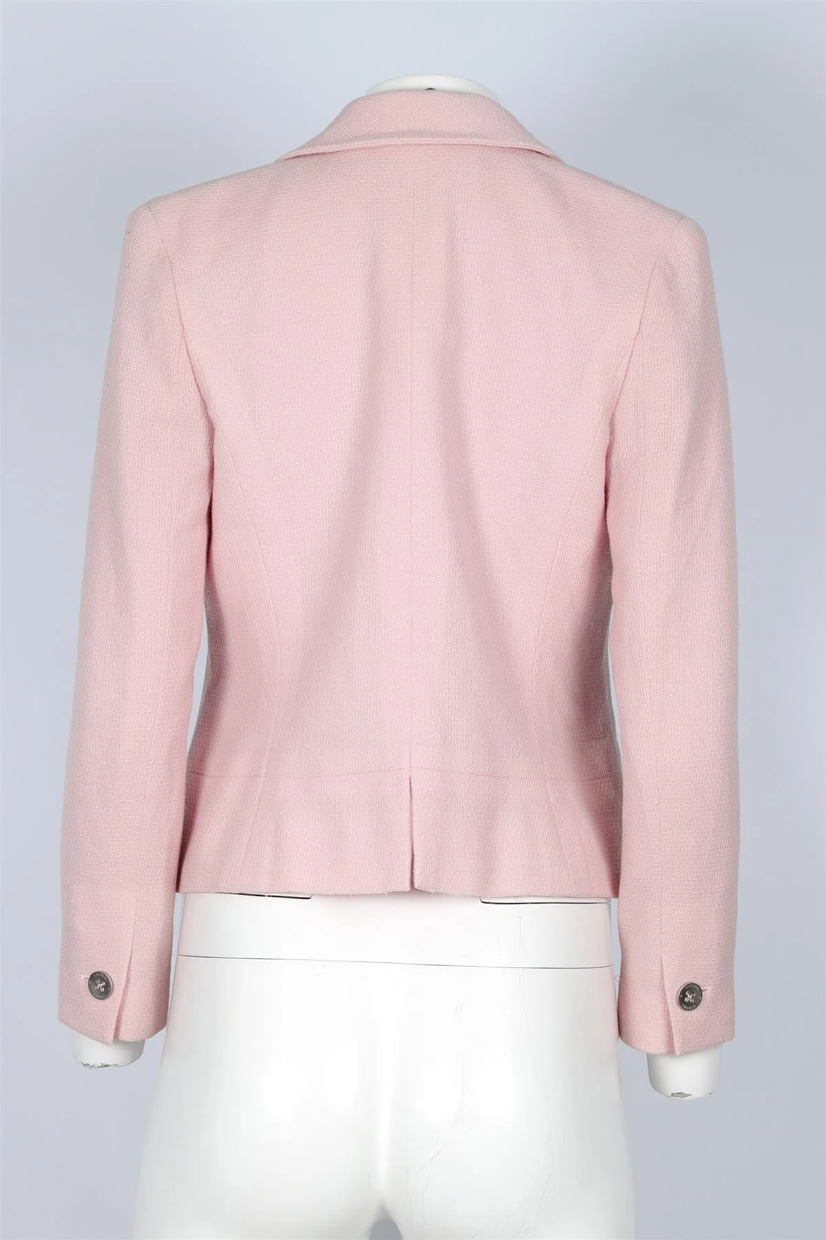 CHANEL PINK 2000 WOOL BLAZER FR 38 UK 10 - Image 4