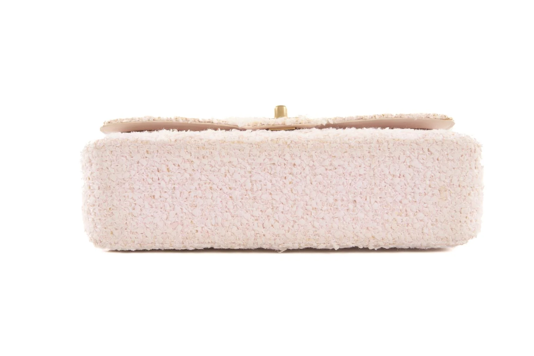 CHANEL PINK 2003-2004 CLASSIC DOUBLE FLAP MEDIUM TWEED SHOULDER BAG - Image 8