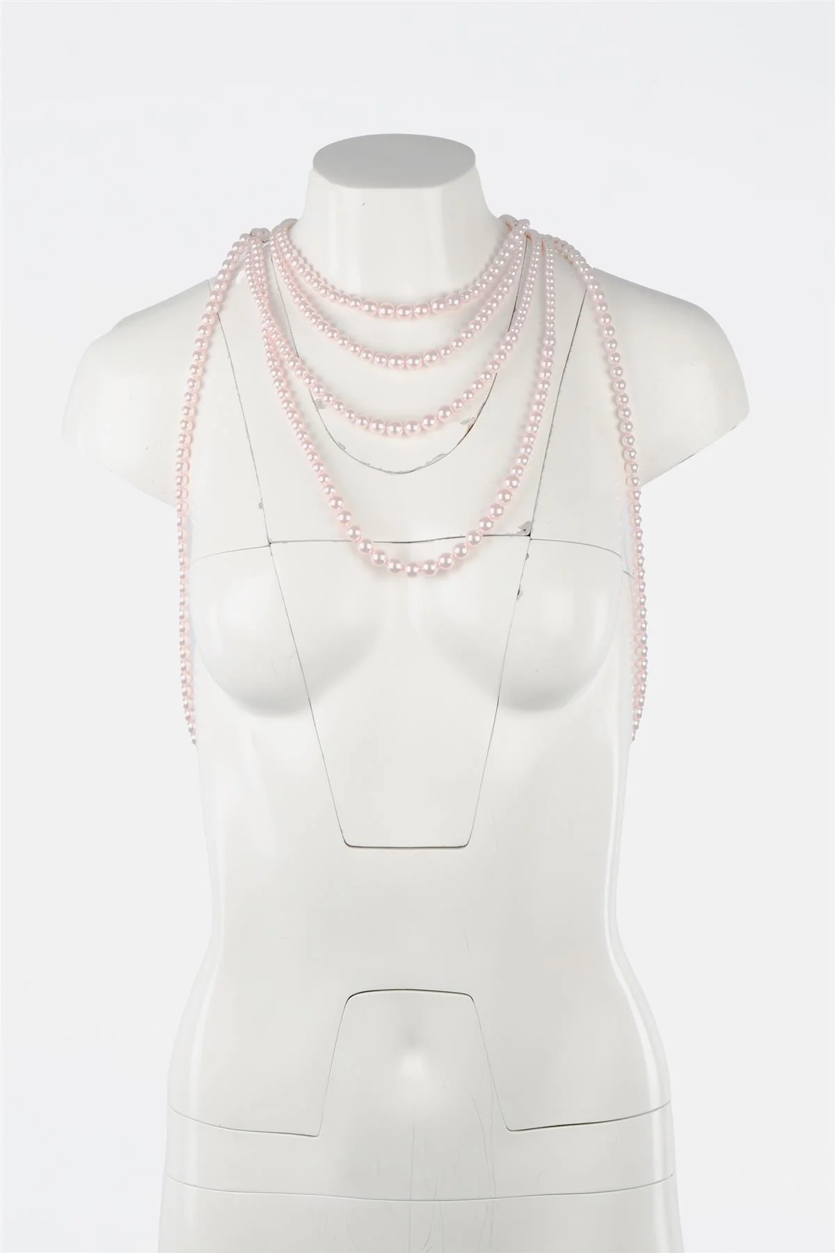 CHANEL PINK 2015 CC PEARL BODY NECKLACE - Image 6