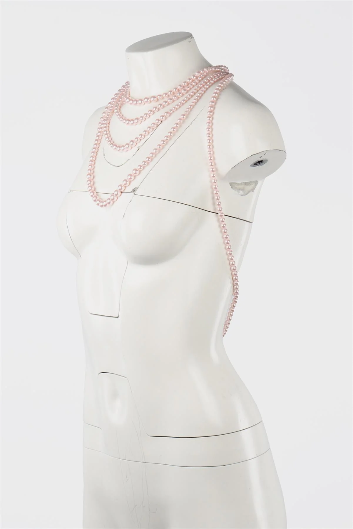 CHANEL PINK 2015 CC PEARL BODY NECKLACE - Image 7