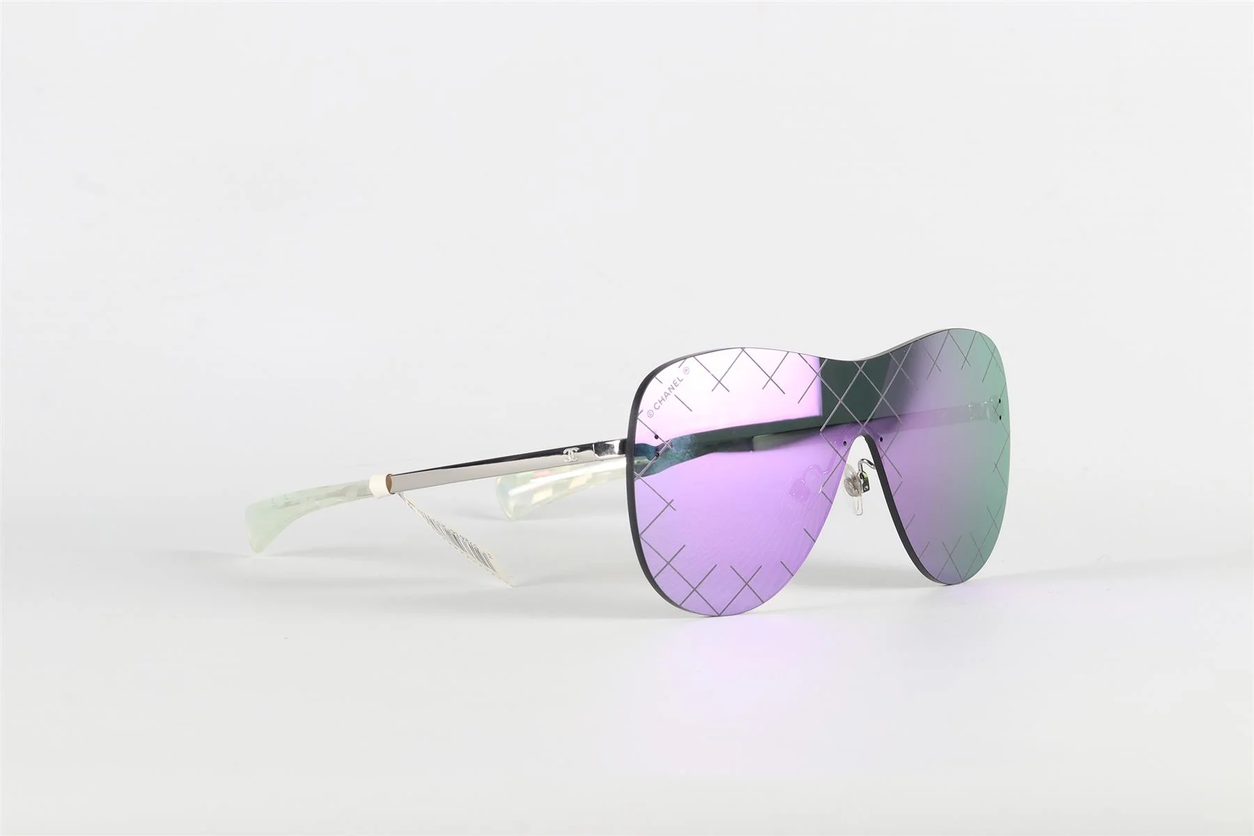 CHANEL PURPLE 2016 D FRAME SUNGLASSES - Image 2