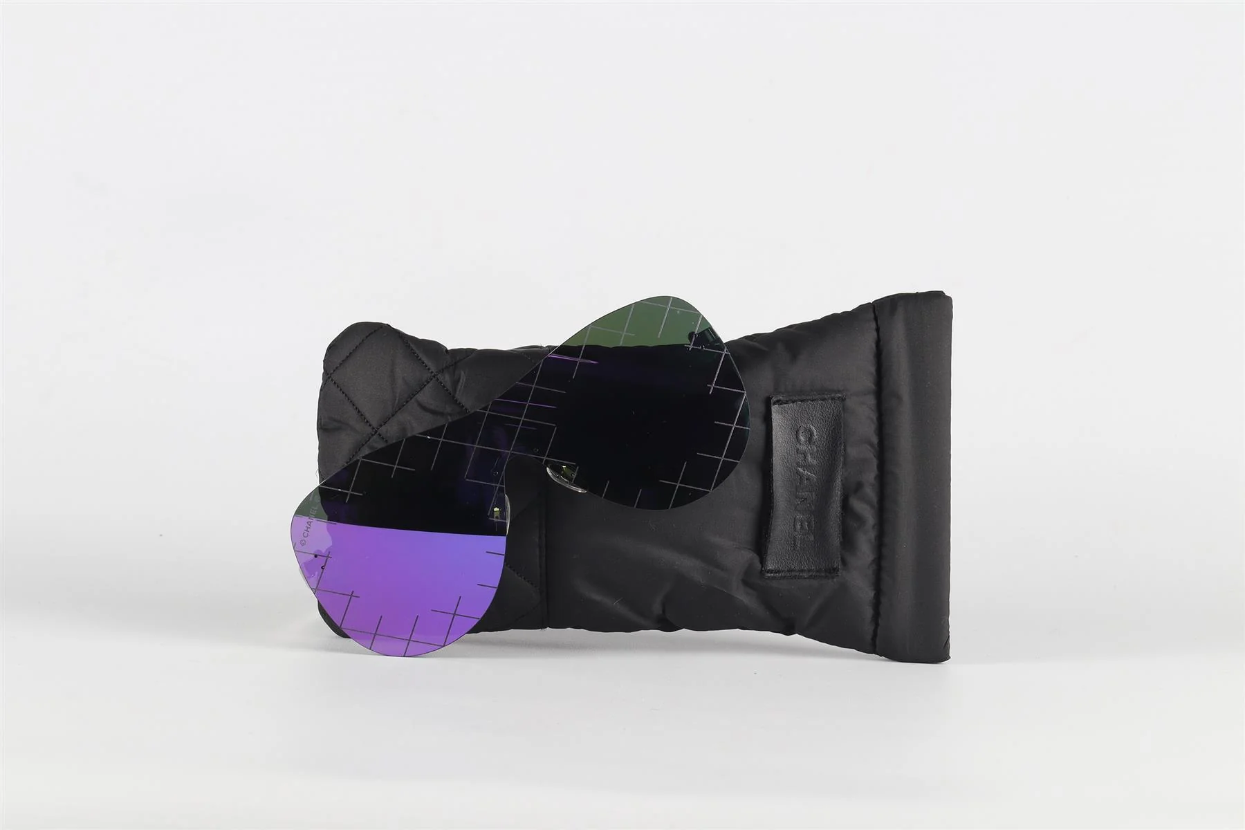 CHANEL PURPLE 2016 D FRAME SUNGLASSES - Image 7
