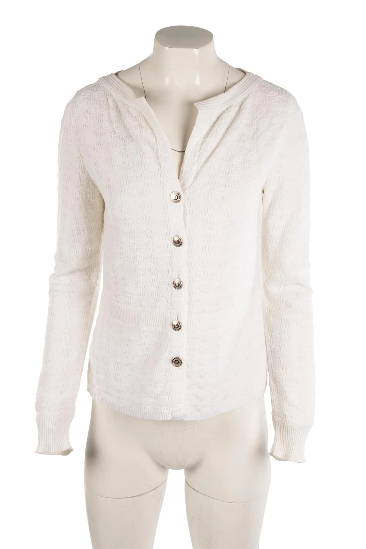 CHANEL WHITE 2013 COTTON TOP FR 36 UK 8 - Image 2