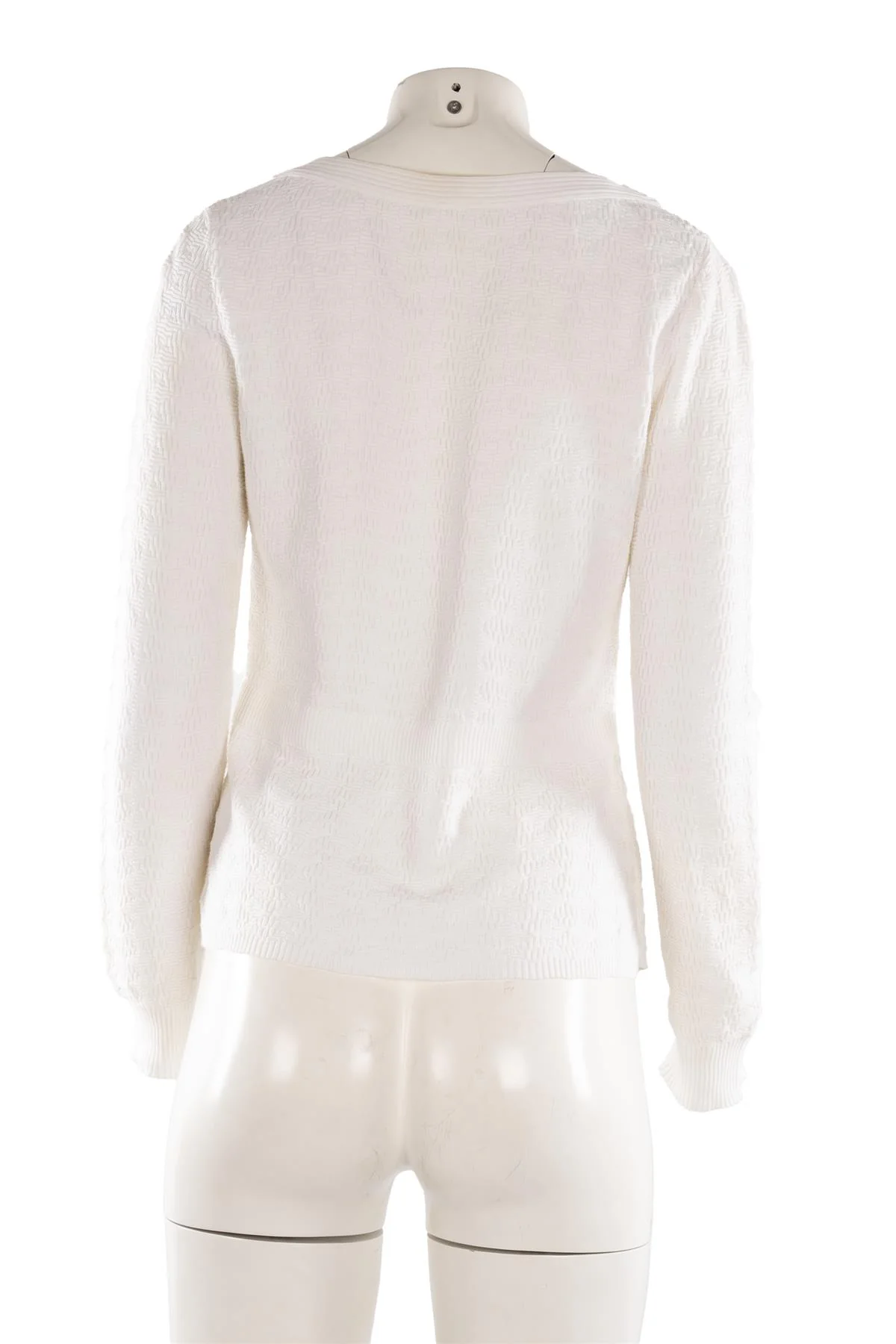 CHANEL WHITE 2013 COTTON TOP FR 36 UK 8 - Image 4