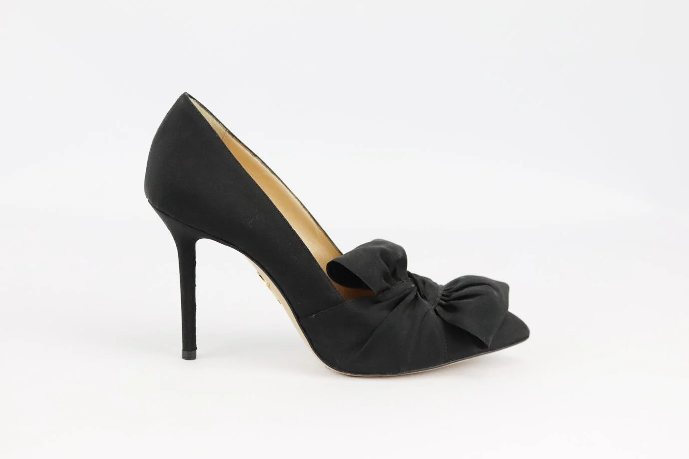 CHARLOTTE OLYMPIA BOW DETAILED SATIN PUMPS EU 36 UK 3 US 6 - Image 2
