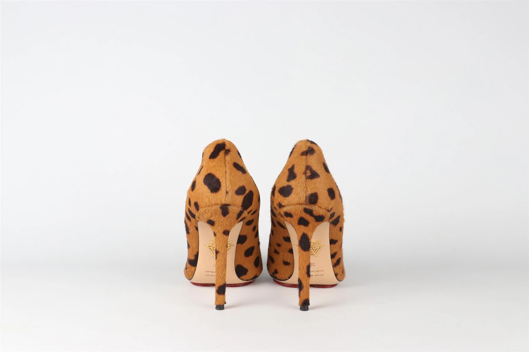 CHARLOTTE OLYMPIA BROWN CALF HAIR PUMPS EU 36 UK 3 US 6 - Image 5
