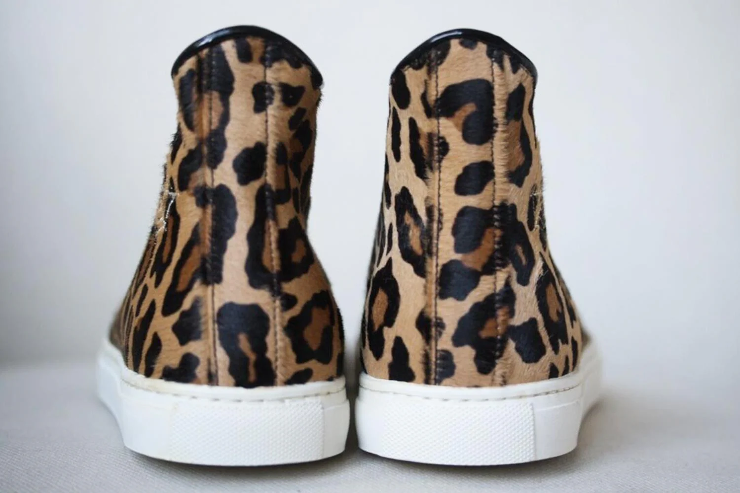 CHARLOTTE OLYMPIA PURRRFECT LEOPARD PRINT CALF HAIR SNEAKERS EU 38 UK 5 US 8 - Image 3