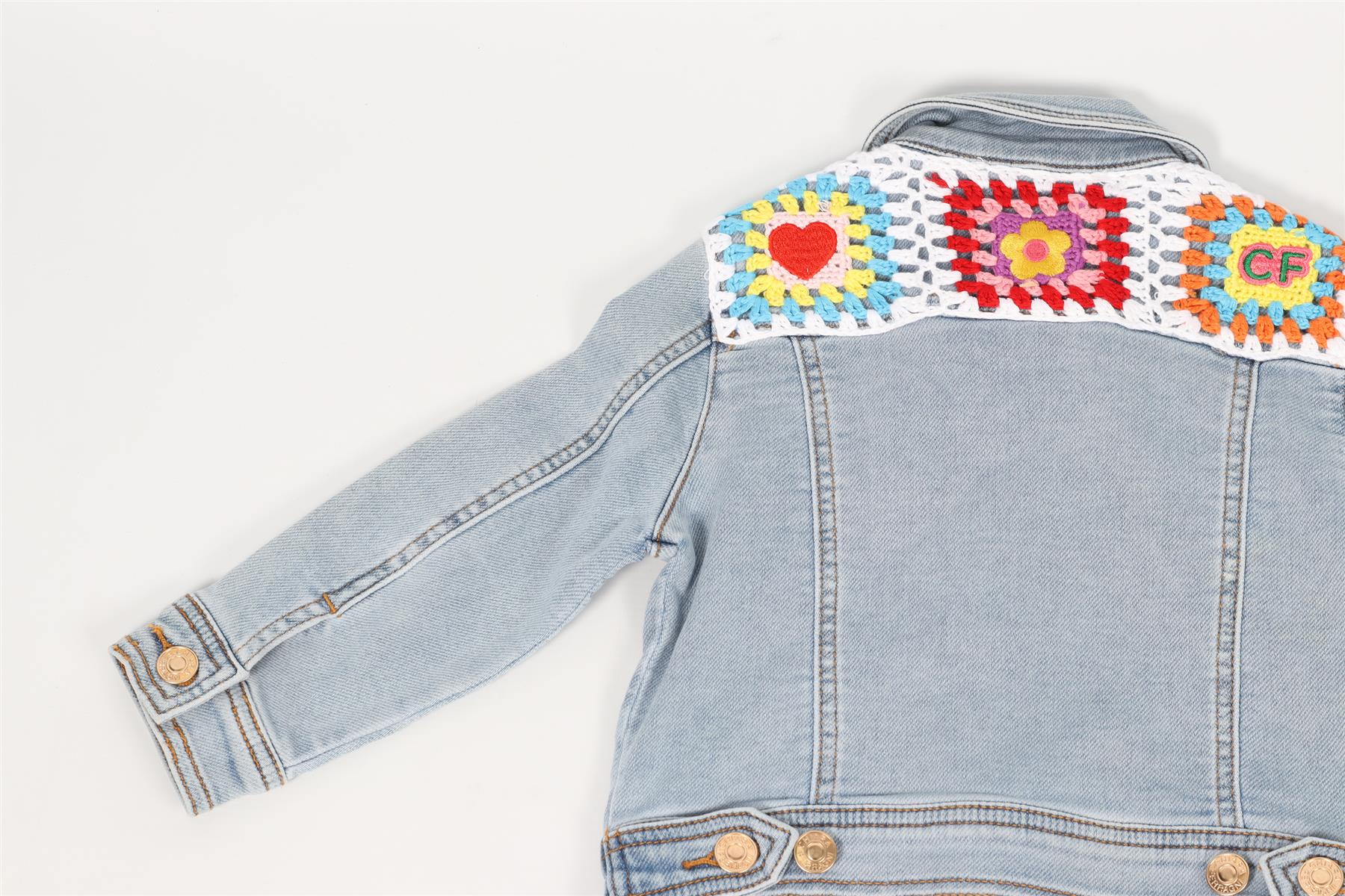 CHIARA FERRAGNI BLUE KIDS GIRLS DENIM JACKET 2 YEARS - Image 5