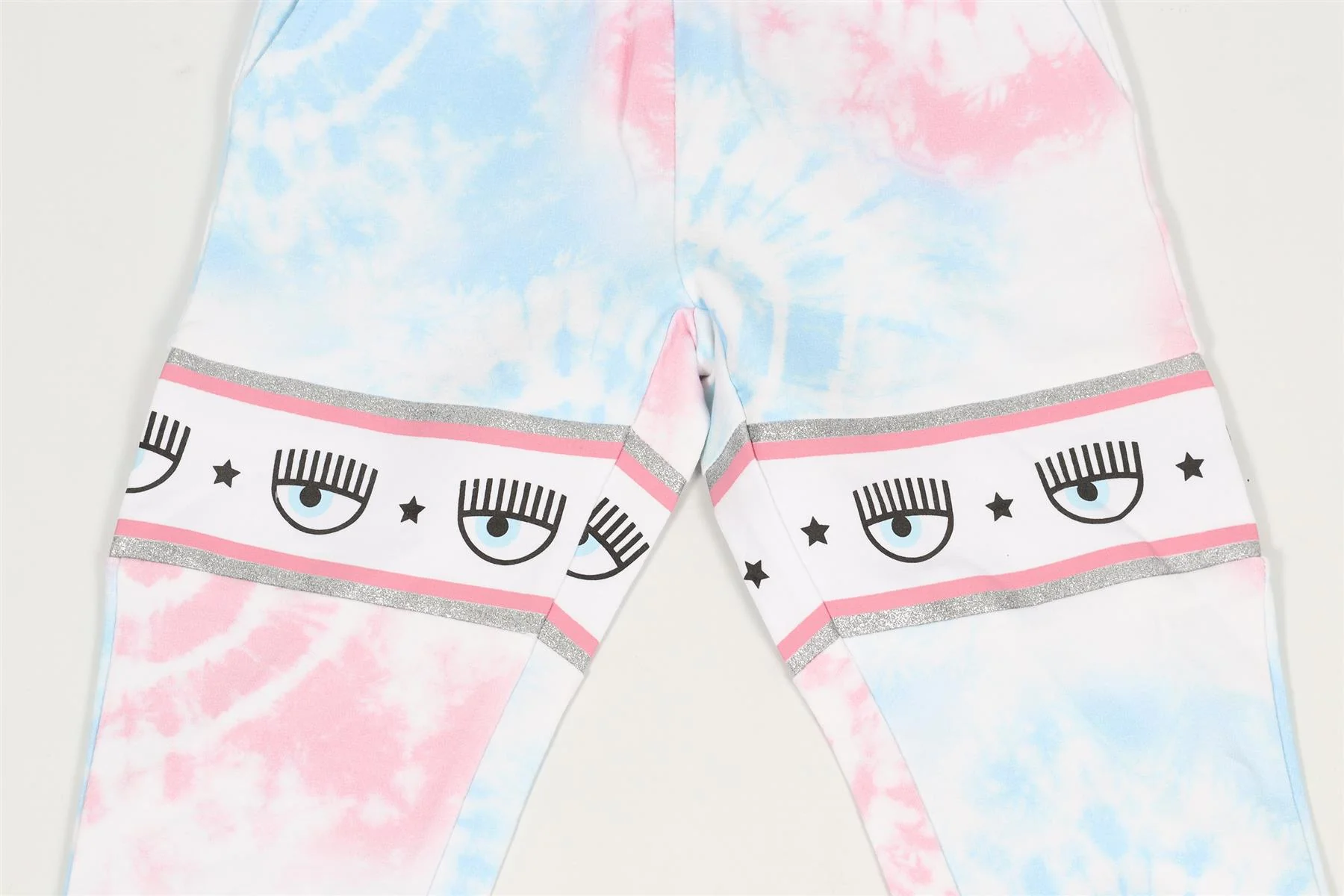 CHIARA FERRAGNI MULTICOLOURED KIDS GIRLS COTTON PANTS 2 YEARS - Image 3
