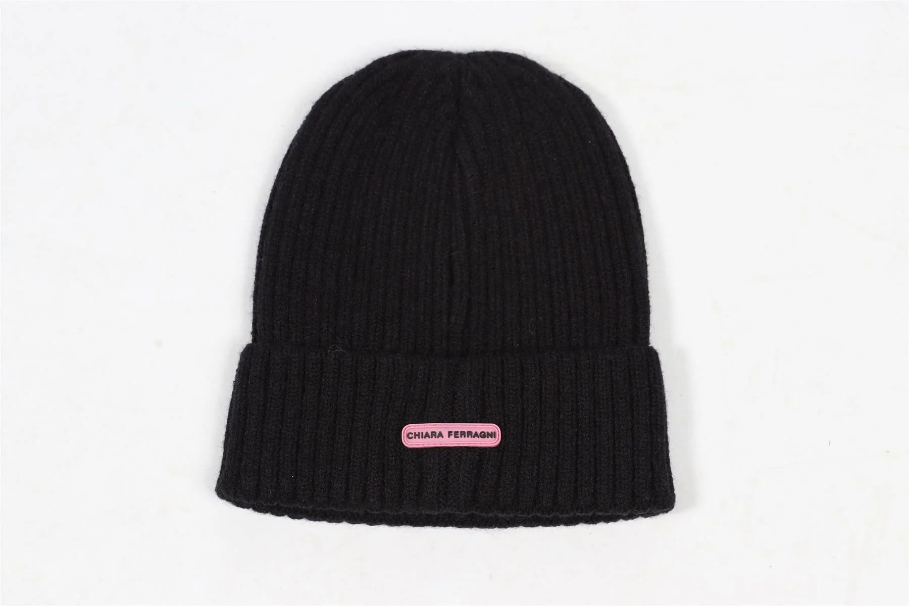 CHIARA FERRAGNI RIBBED KNIT BEANIE - Image 2
