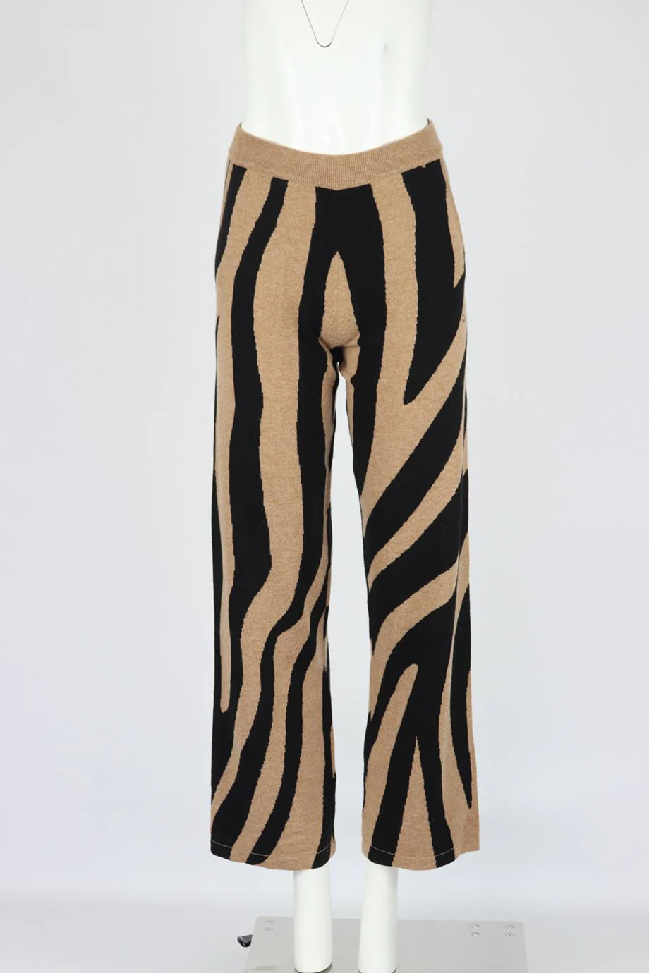 CHINTI AND PARKER INTARSIA WOOL BLEND STRAIGHT LEG PANTS XSMALL - Image 2