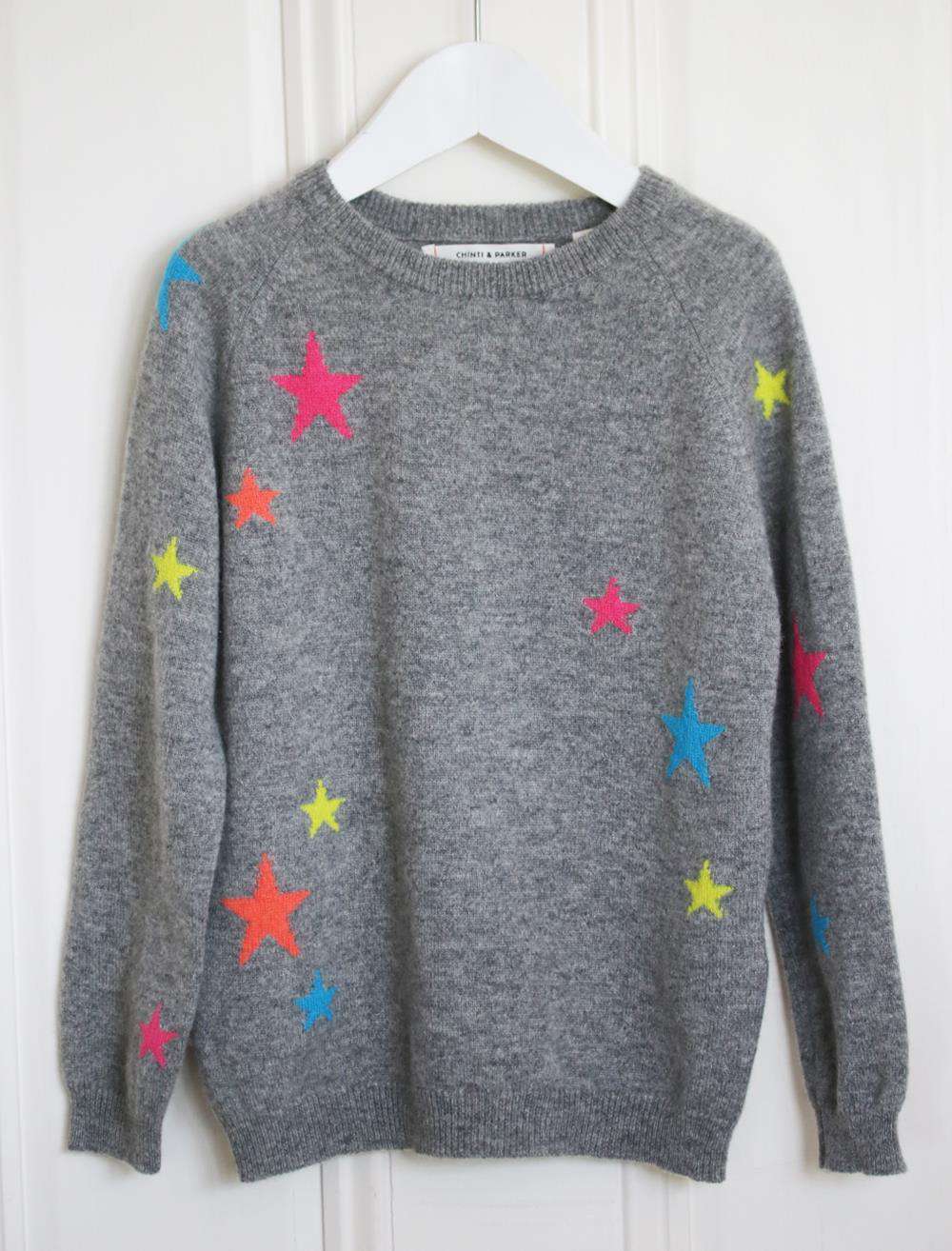 CHINTI AND PARKER KIDS UNISEX STAR CASHMERE SWEATER 5-7 YEARS - Image 2