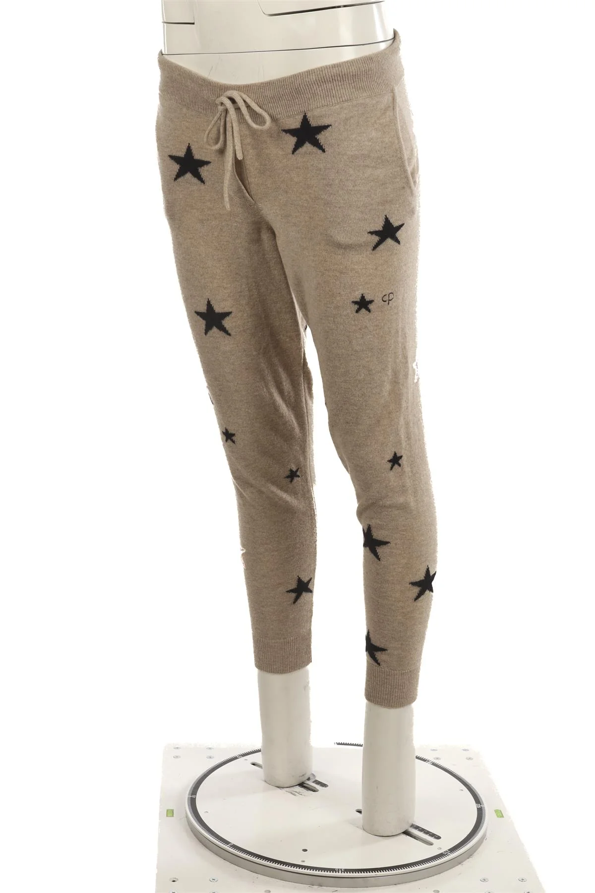 CHINTI & PARKER BEIGE CASHMERE TAPERED PANTS XSMALL - Image 3