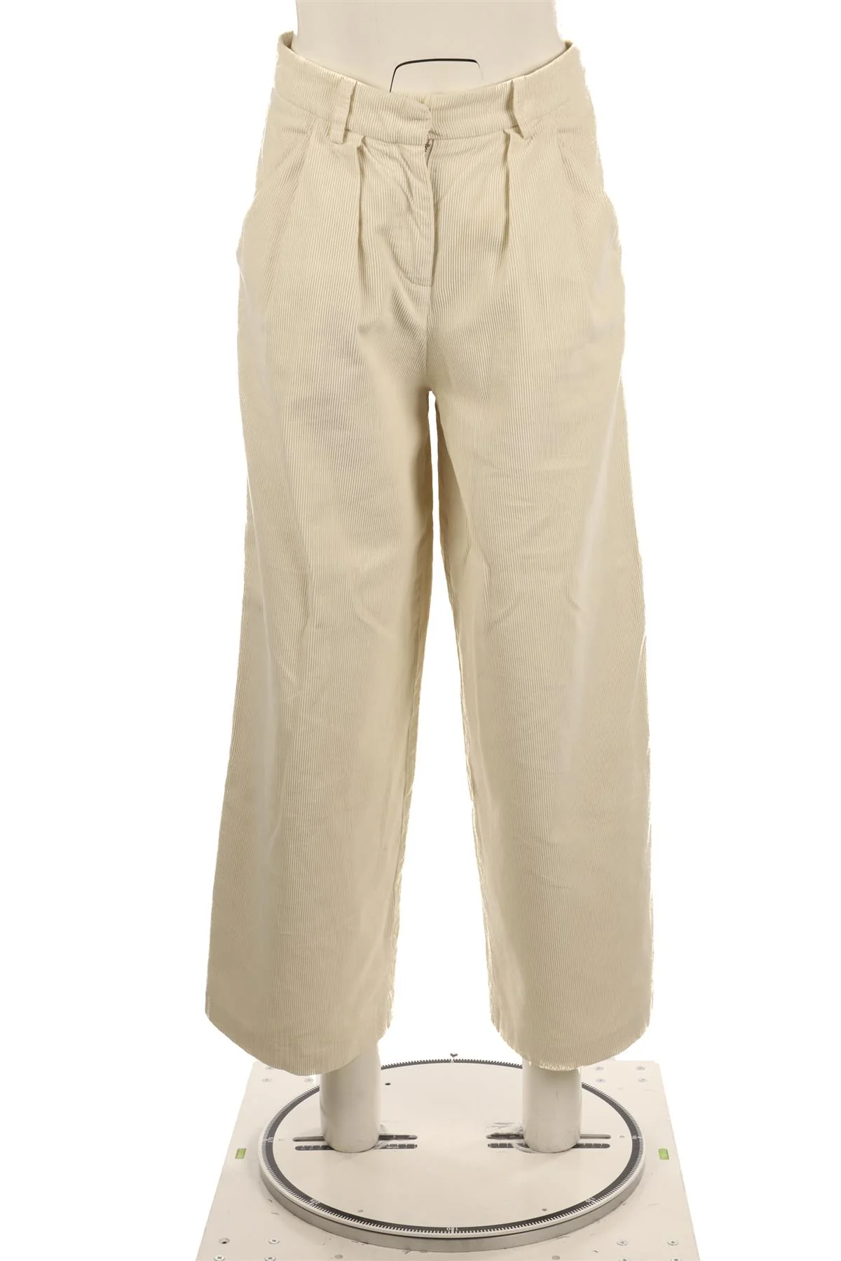 CHINTI & PARKER CREAM CORDUROY WIDE LEG PANTS UK 6 - Image 2