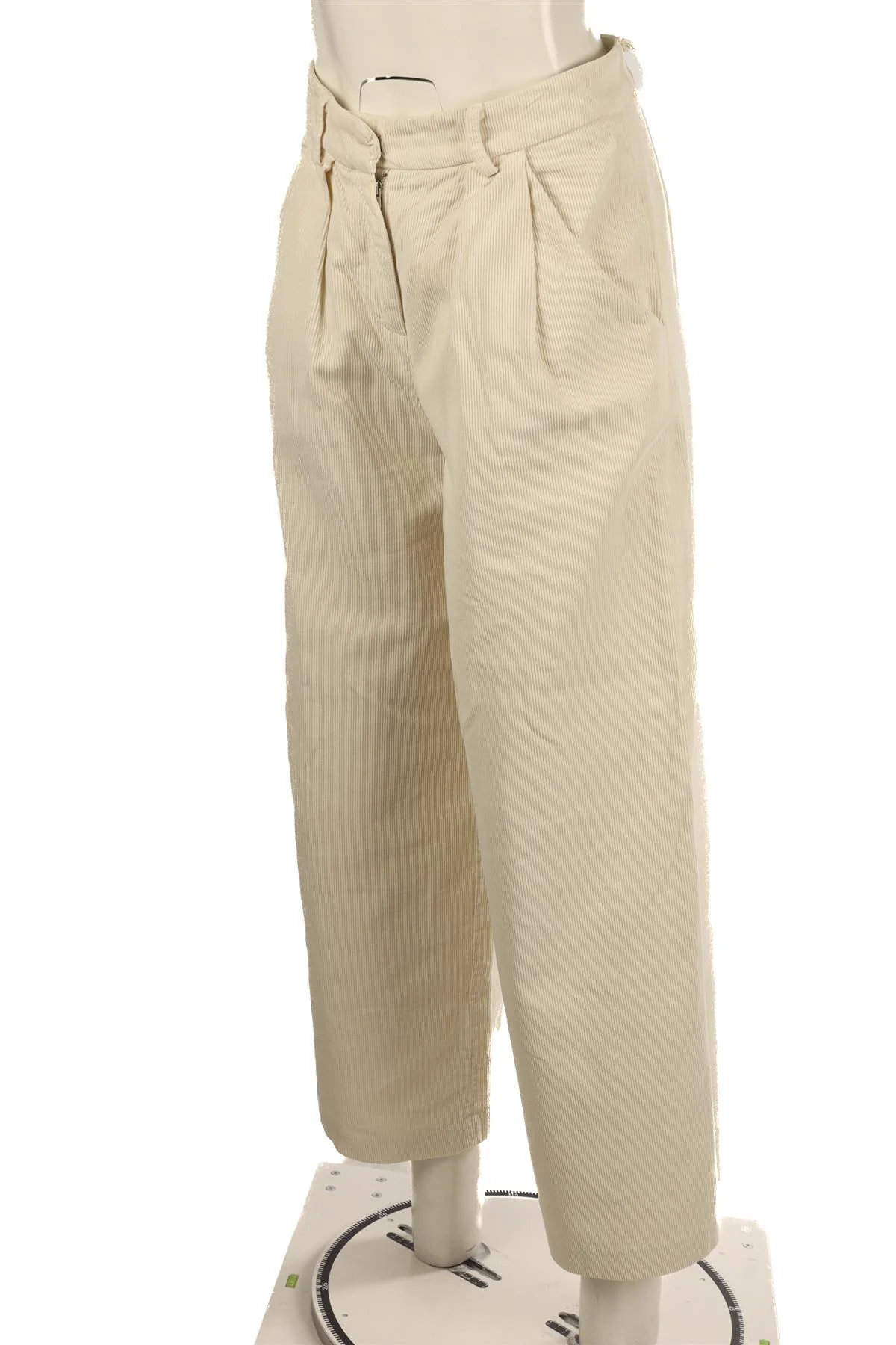 CHINTI & PARKER CREAM CORDUROY WIDE LEG PANTS UK 6 - Image 3