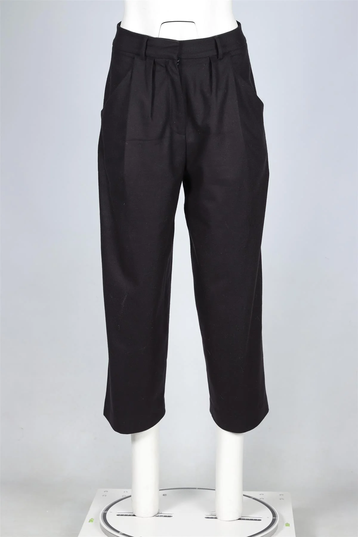 CHINTI & PARKER NAVY WOOL WIDE LEG PANTS UK 6 - Image 2