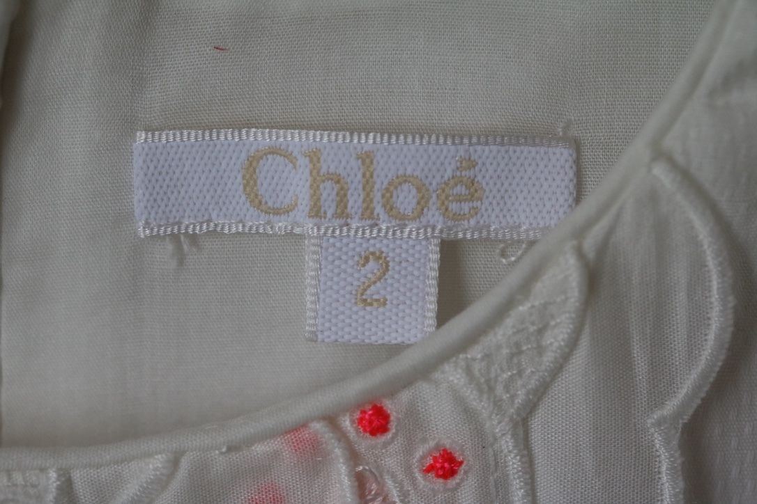 CHLOE BABY GIRLS IVORY EMBROIDERED COUTURE DRESS 2 YEARS - Image 4