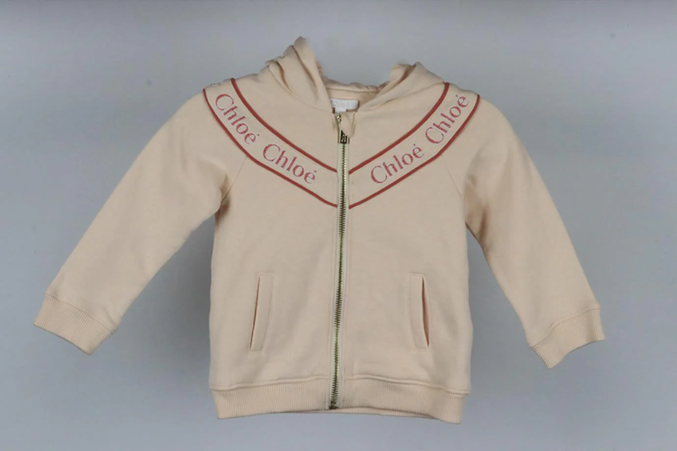 CHLOÉ BABY GIRLS LOGO COTTON TRACKSUIT 2 YEARS - Image 2