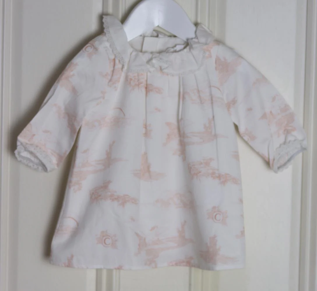 CHLOÉ BABY GIRLS TOILE DE JOUY COTTON DRESS 3 MONTHS - Image 2